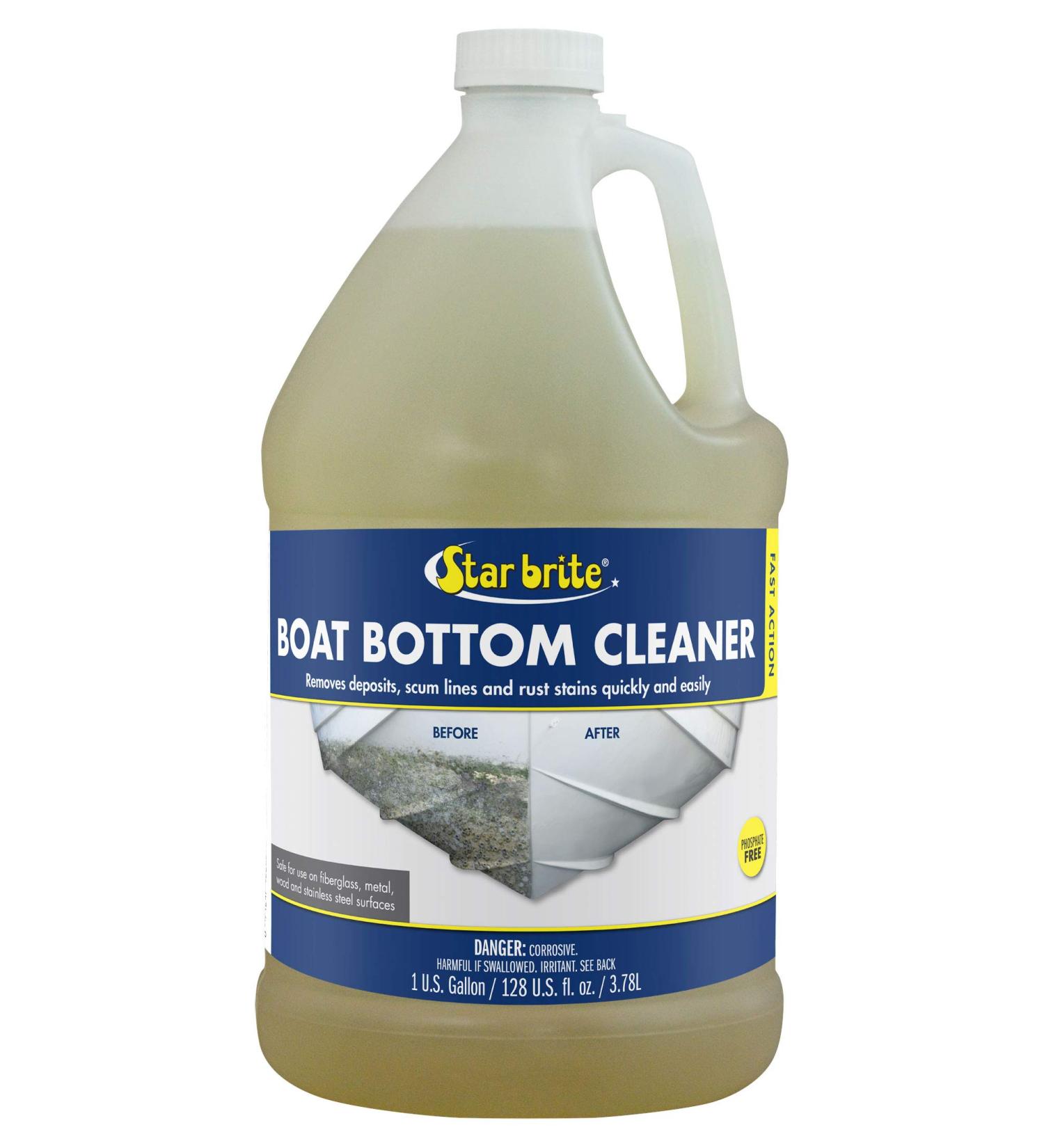 Star Brite Heavy Duty Boat Bottom Cleaner - 1 Gallon | Remove Deposits, Scum Lines, Rust Stains | Safe for Fiberglass, Wood, Iron, Painted Surfaces - Buy Online on GoSupps.com