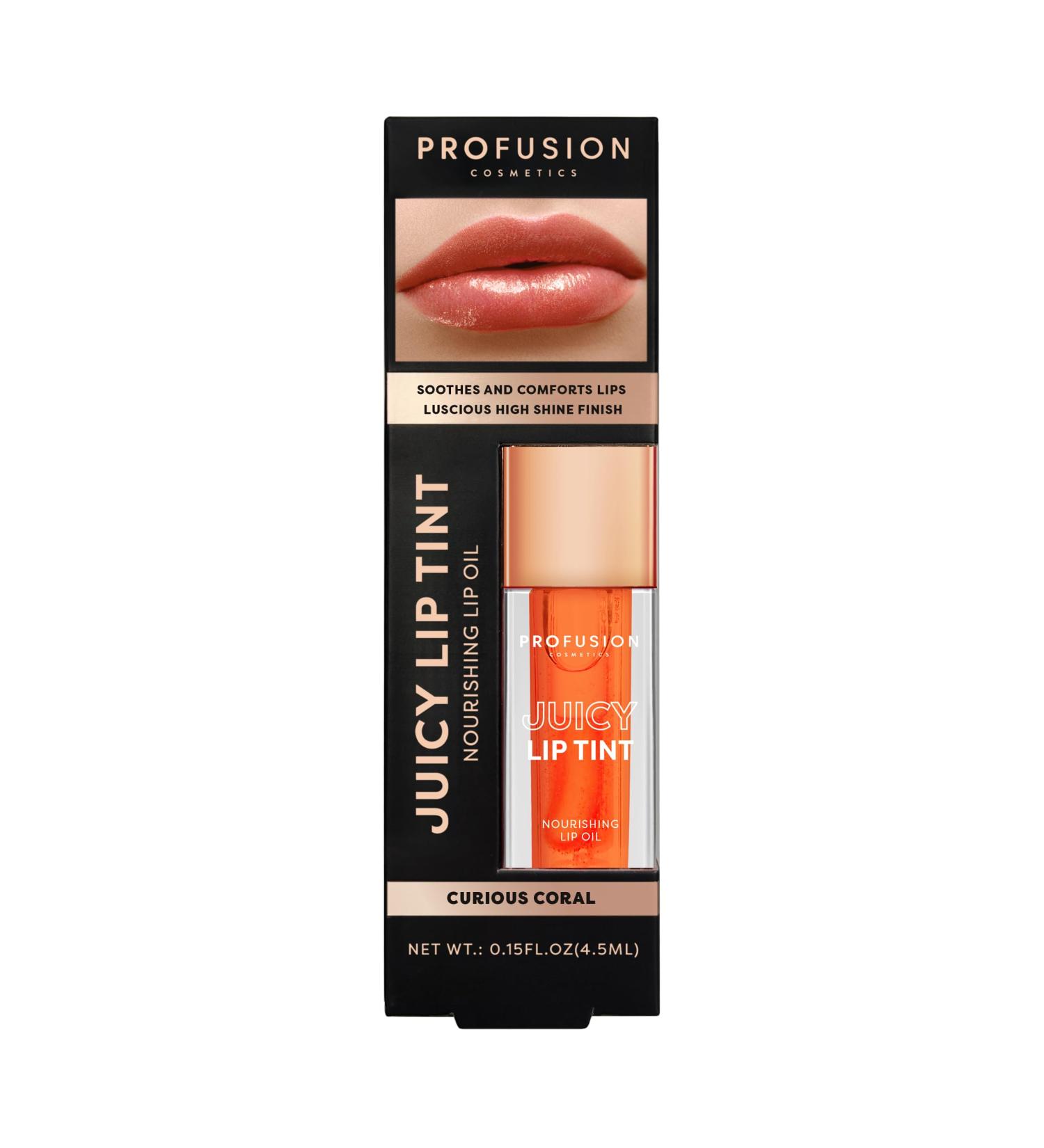 Profusion Cosmetics Juicy Lip Tint - Nourishing Lip Oil (Orange) | Best International Shipping | Hydrating Lip Color - Buy Online on GoSupps.com