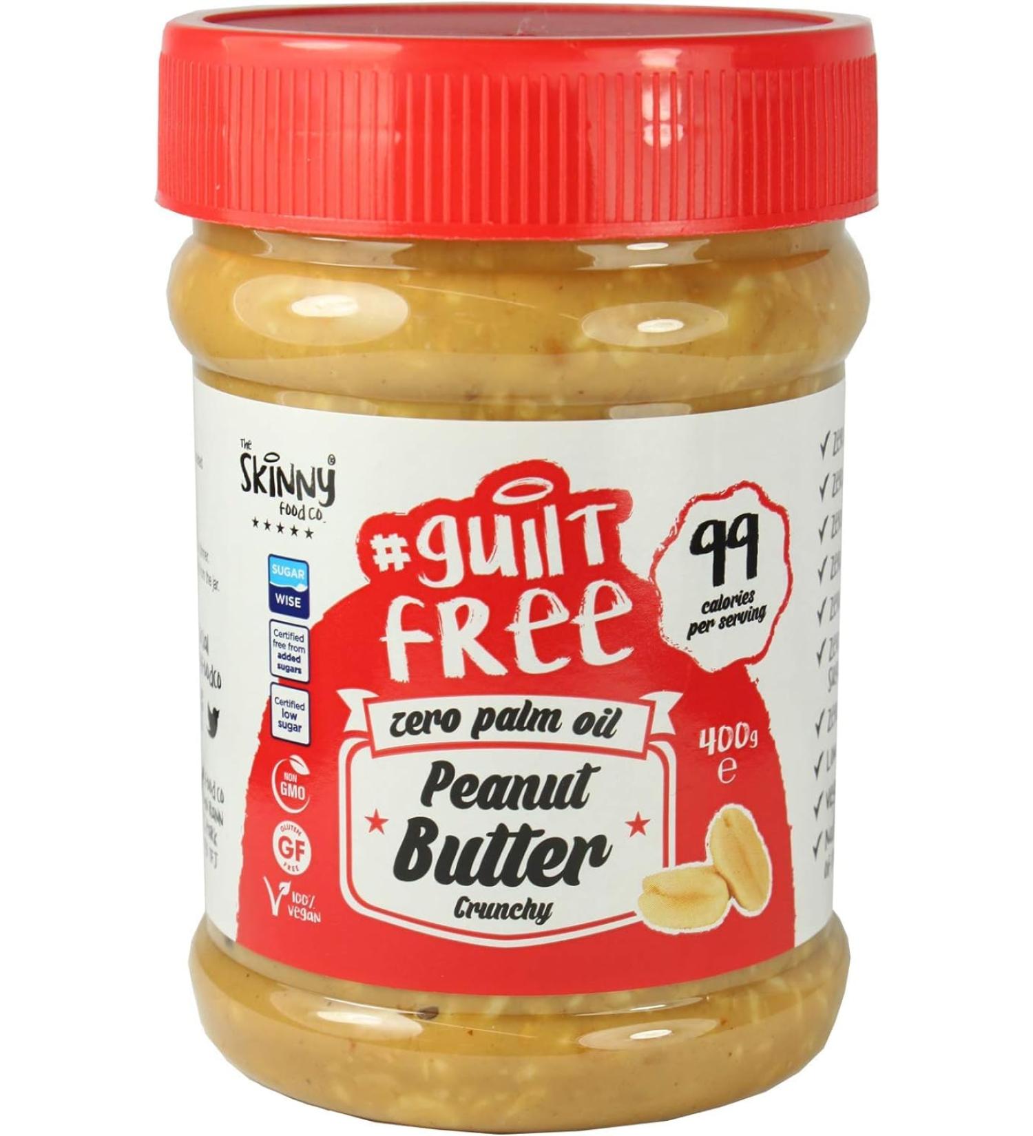 The Skinny Food 100 Percent Pure Peanut Butter Crunchy 350 g