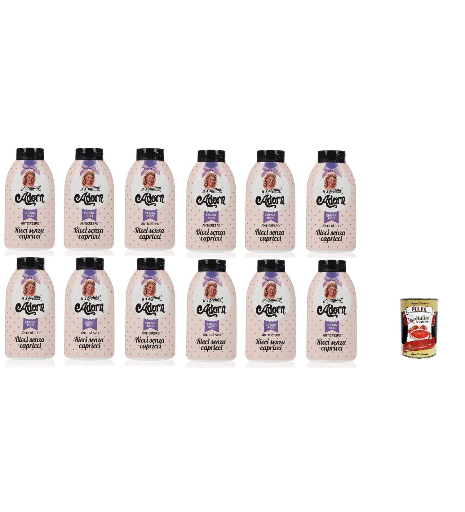 Italian Gourmet E.R. Adorn Vintage Supreme Anti-Frizz Cream 12 Pack Effect ML. 200 + Italian Polpa 400g - Buy Online on GoSupps.com