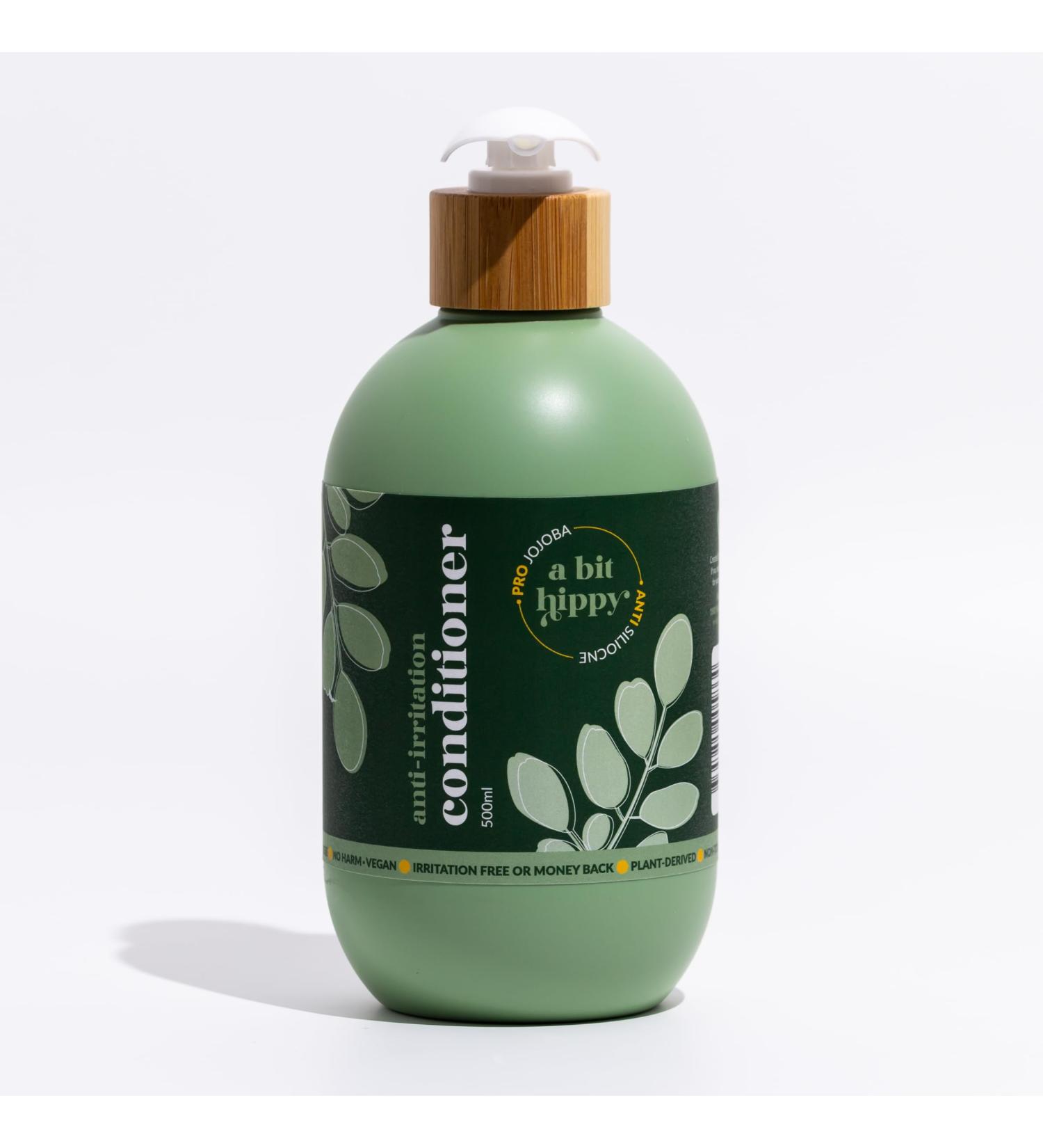A Bit Hippy Natural Conditioner A silicone free moisturizing conditioner for dry hair and detangling. Cruelty-free paraben-free. Suitable for vegans. - Buy Online on GoSupps.com