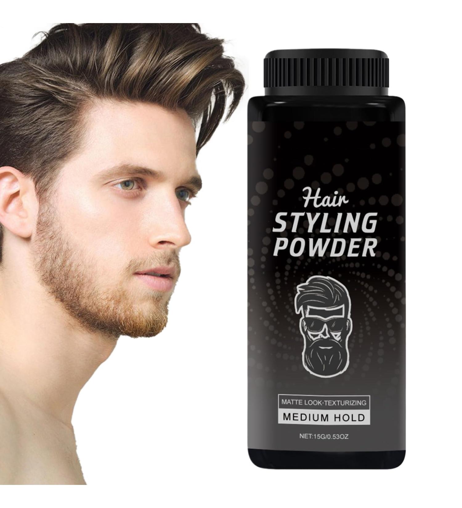 Mens Styling Powder15g Lightweight Matte Finish Styling Essentials Natural Volumizing Hair PowderFor Adults Lovers Family Father Grandfather Husband Son - Buy Online on GoSupps.com