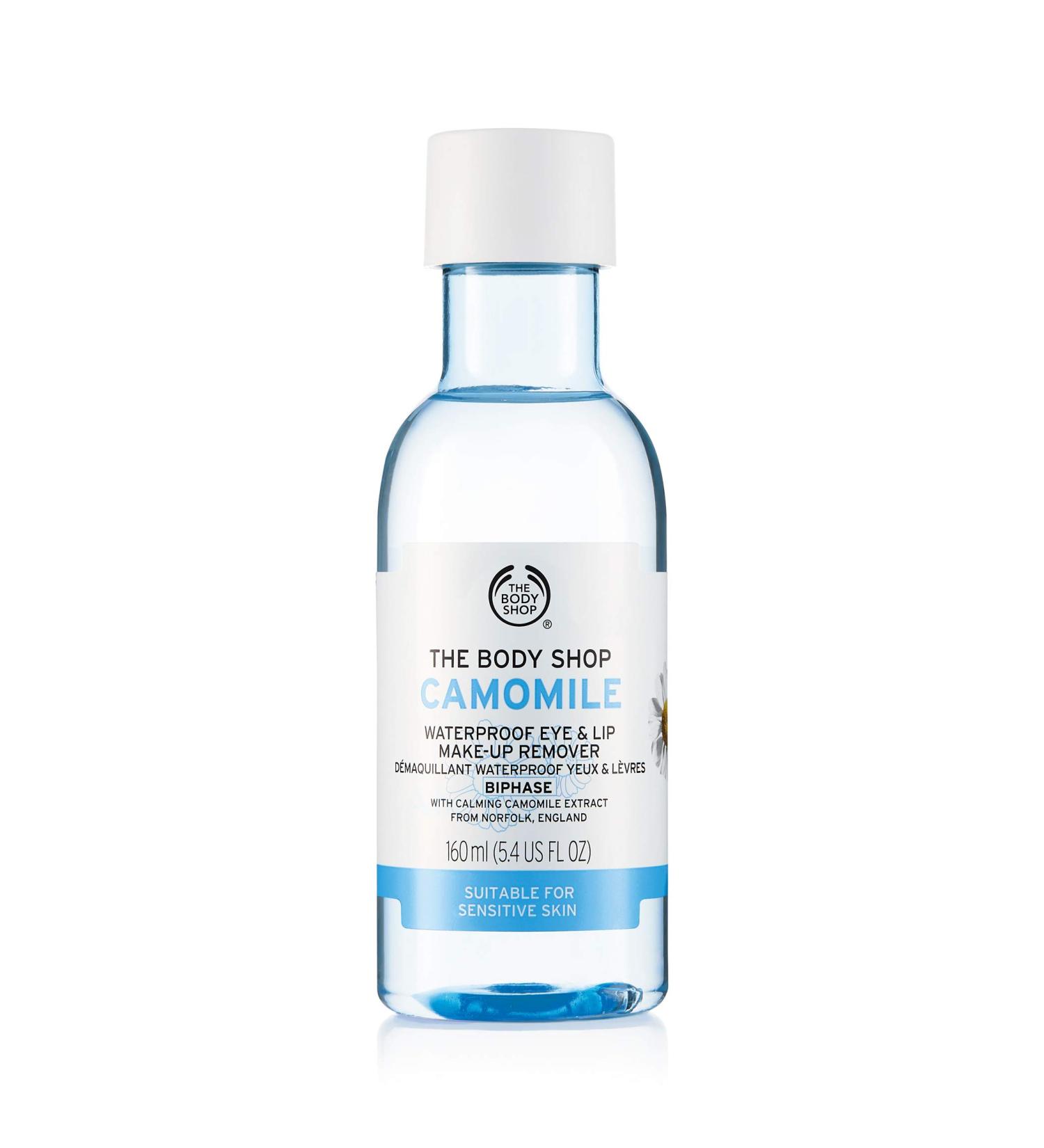 The Body Shop Camomile Waterproof Eye & Lip Makeup Remover 150ml - Buy Online on GoSupps.com