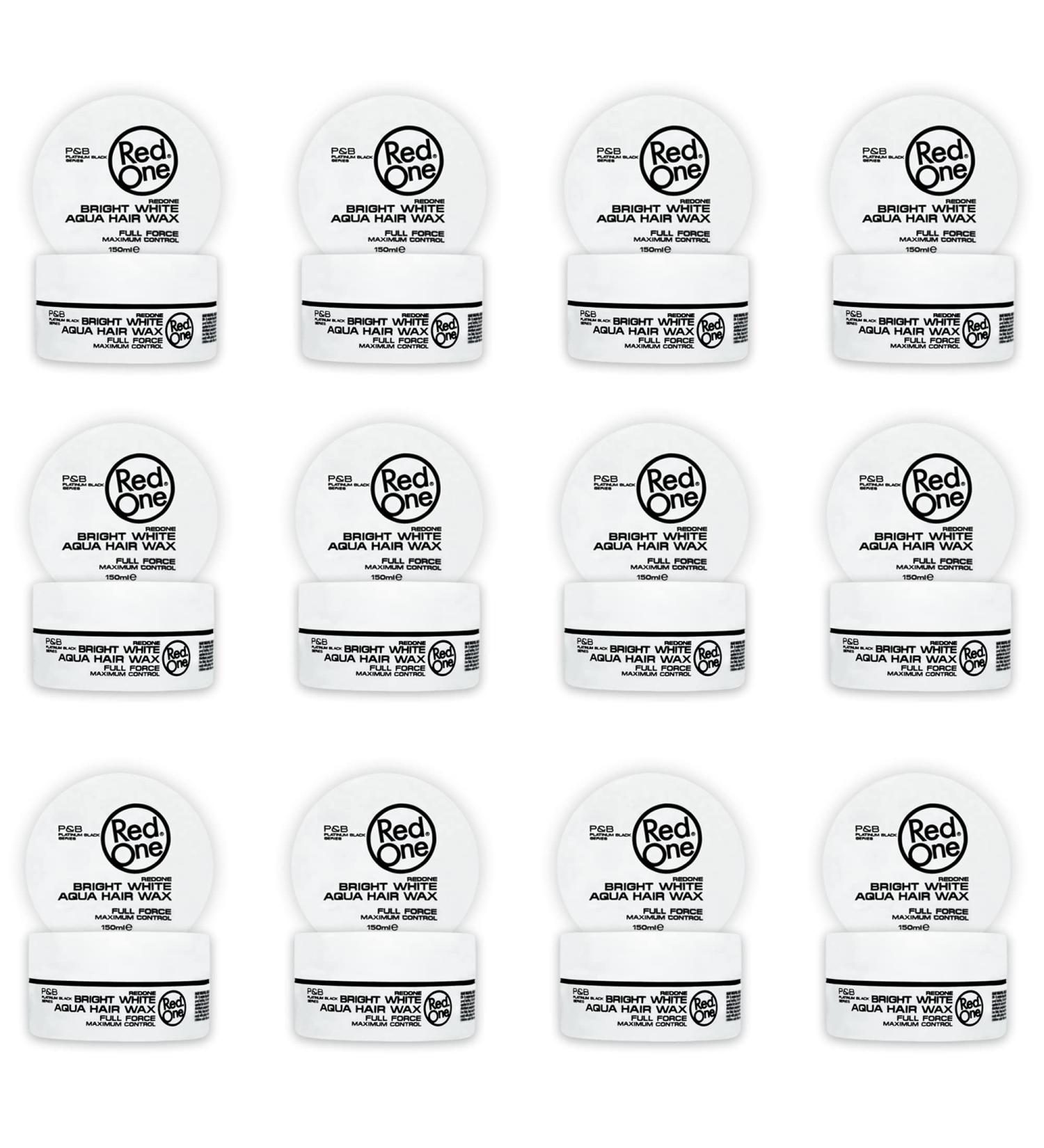 RedOne Aquatic Styling Wax White 150 ml | Provides Smooth | Ultra Hold | Gel Wax | Peach Scent | Maximum Control | Pack of 12 - Buy Online on GoSupps.com