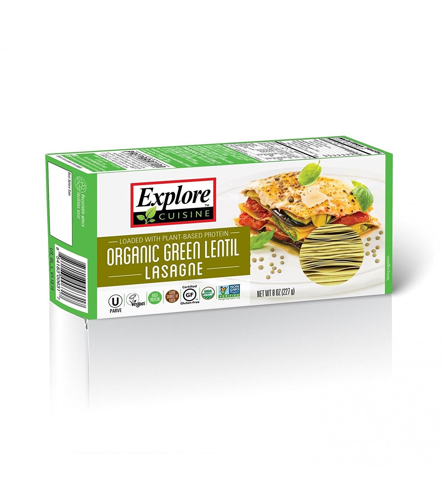EXPLORE CUISINE Explore Cuisine Organic Green Lens Lasagne 250g (Pack of 6)