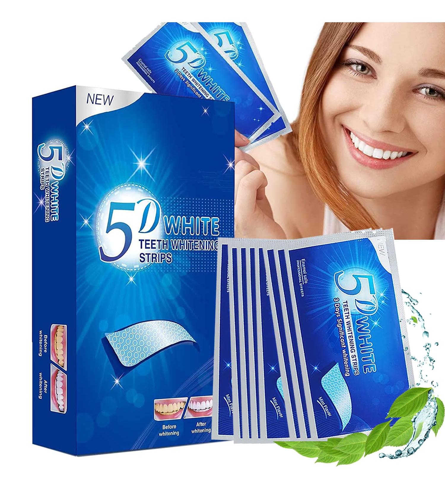 Teeth Whitening Strips - Fast & Effective Safe Tooth Bleaching for a Radiant Smile - Buy Online on GoSupps.com