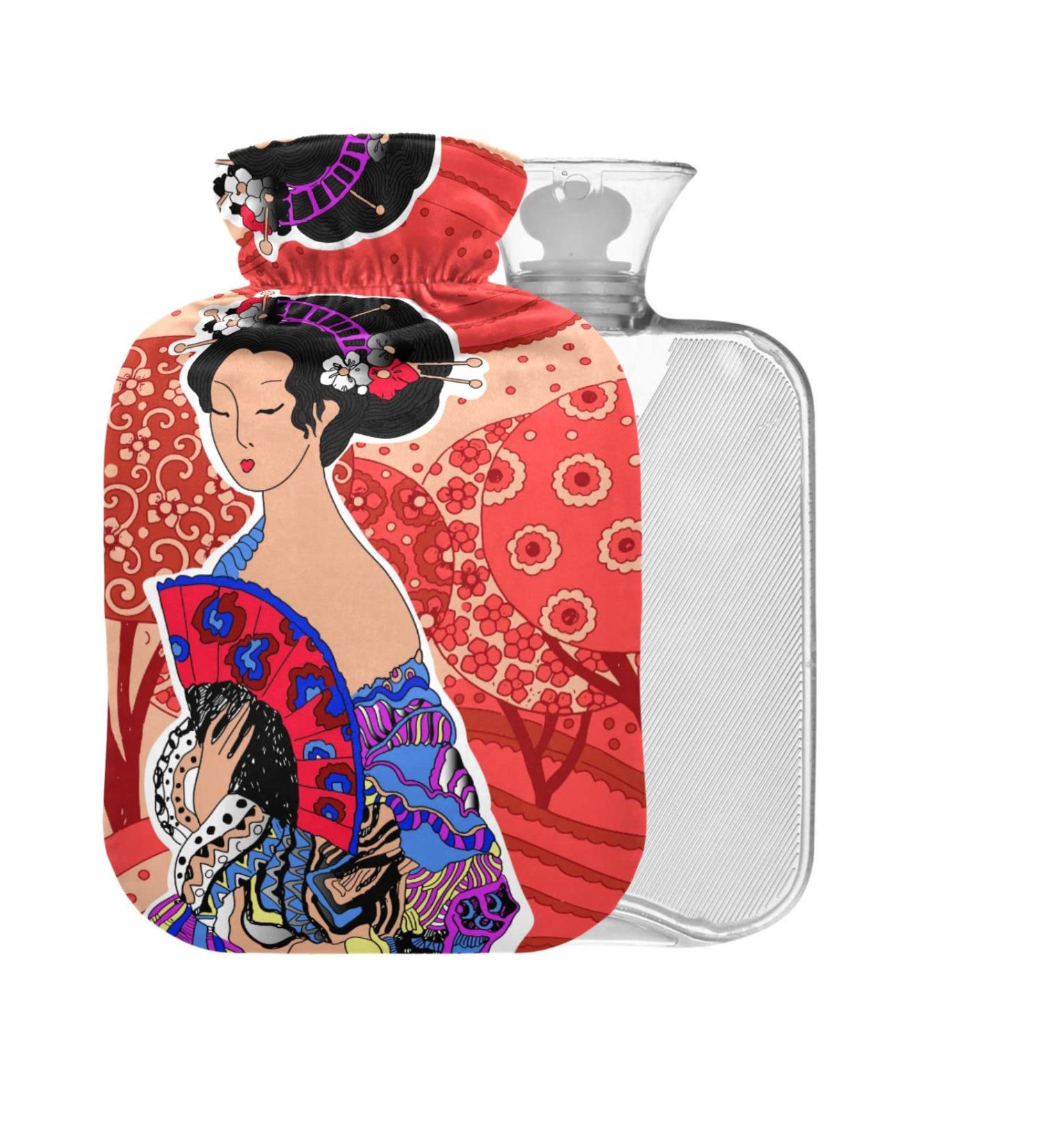 Ladies Hot Water Bottle with Cover - 1L Small BPA Free Bag for Pain Relief Headaches & Neck Issues - Buy Online on GoSupps.com