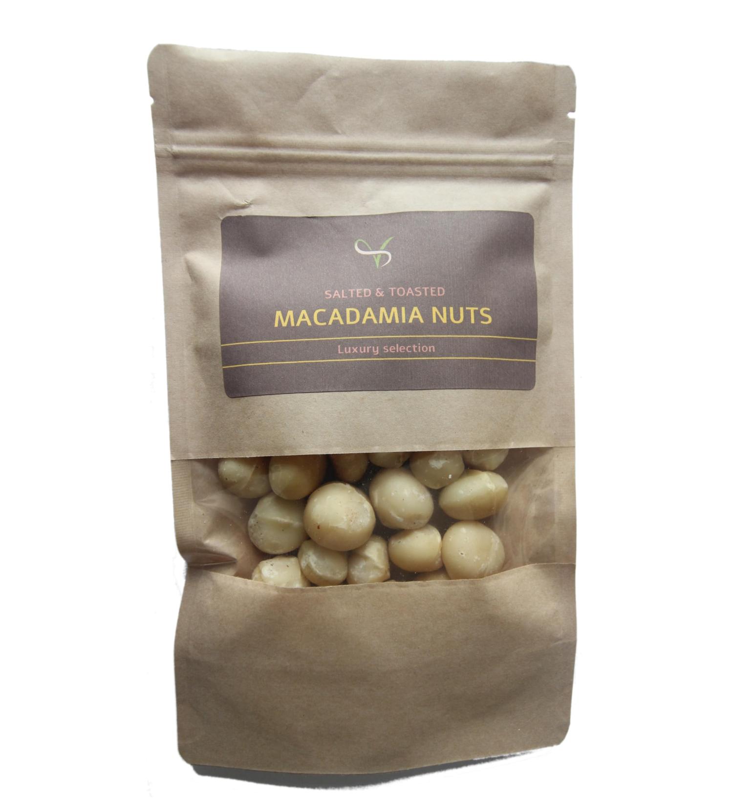 Toasted & Salted Macadamia Nuts - 125g Rich and Buttery 125g - Buy Online on GoSupps.com