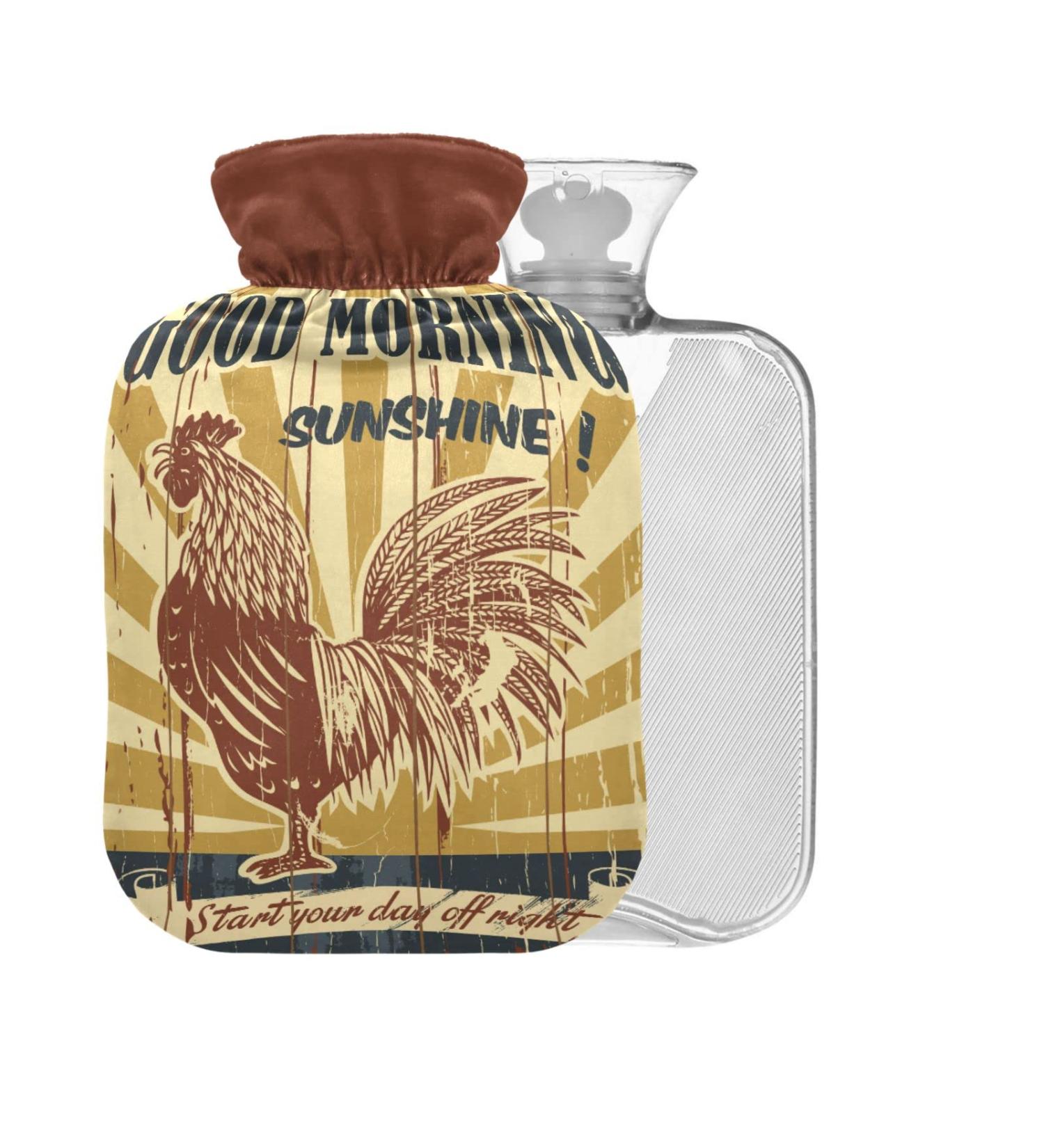 Sunshine Hot Water Bottle with Tap - 1L BPA Free Small Bag for Pain Relief & Hot/Cold Therapy - Buy Online on GoSupps.com