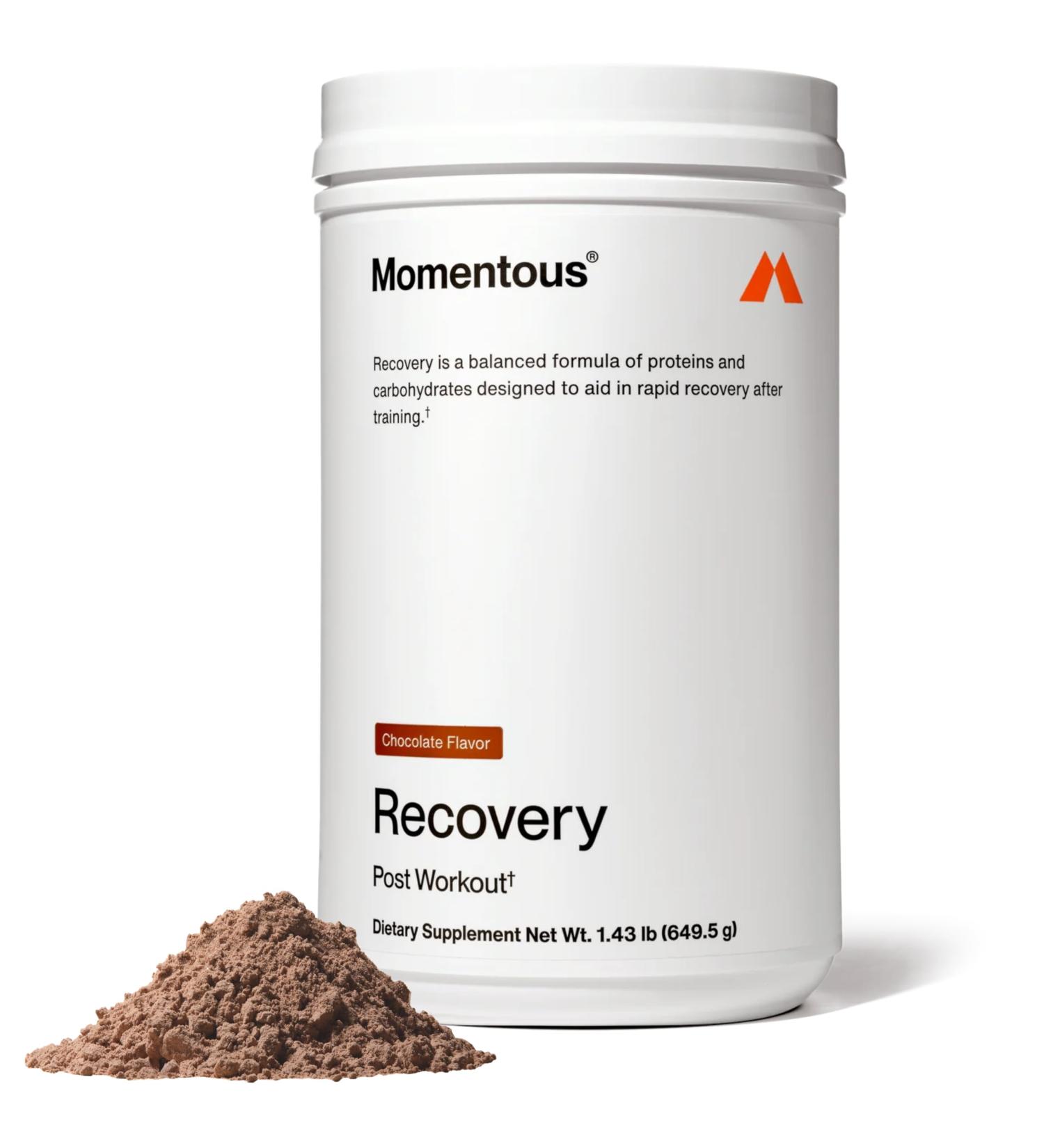 Momentous Recovery Grass-Fed Whey Protein Powder - 20 g Post-Workout Whey Isolate Protein - NSF Certified for Sport - Gluten-Free - 15 Servings - Chocolate - Package May Vary Chocolate 1.43 Pound (Pack of 1) - Buy Online on GoSupps.com