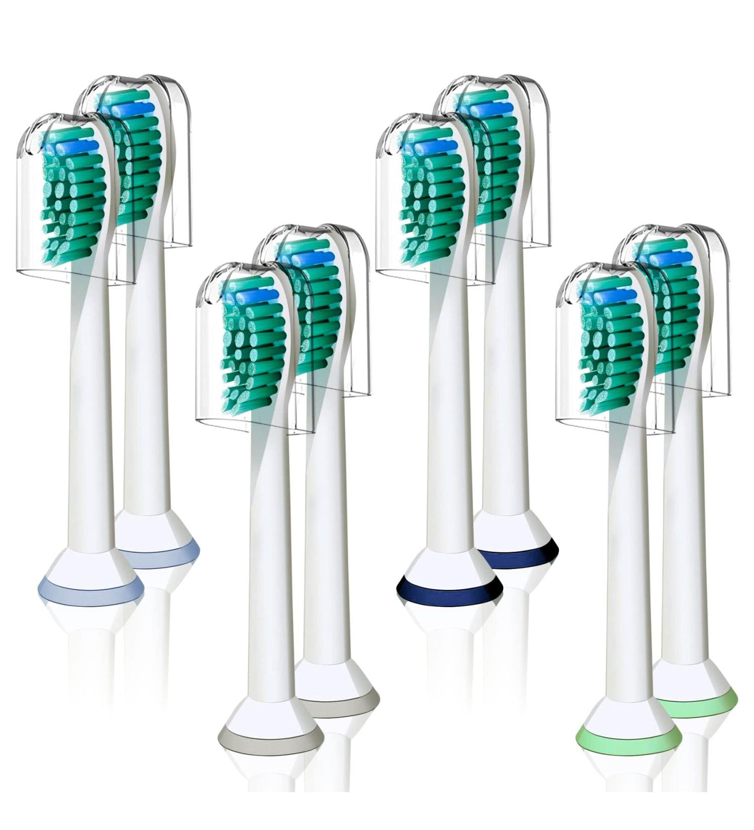 Arable 8 Pcs Philips Sonicare Toothbrush Head Compatible with Philips Sonicare Electric Toothbrush Replacement Heads FlexCare EasyClean Fit Plaque Control Gum Health HealthyWhite DiamondClean Essence+ and Most Snap-on Handles - Buy Online on GoSupps.com