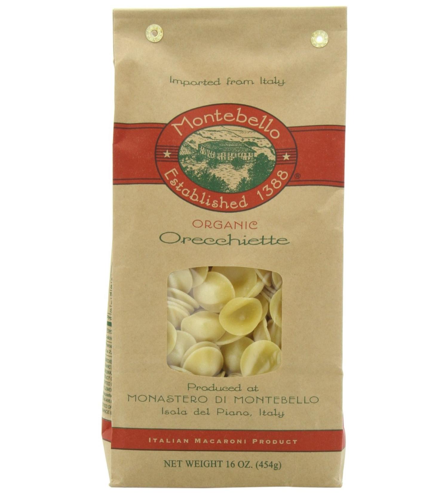 Montebello Organic Orecchiette  16 Ounce  5 Count Orecchiette 5 Count - Buy Online on GoSupps.com