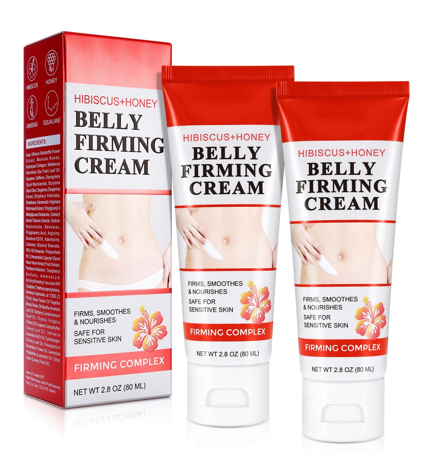 2Pack Hot Cream Belly Firming Cream with Hibiscus & Honey Cellulite Cream for Thighs Arms and Belly Belly Fat Burner for Women& Men. - Buy Online on GoSupps.com