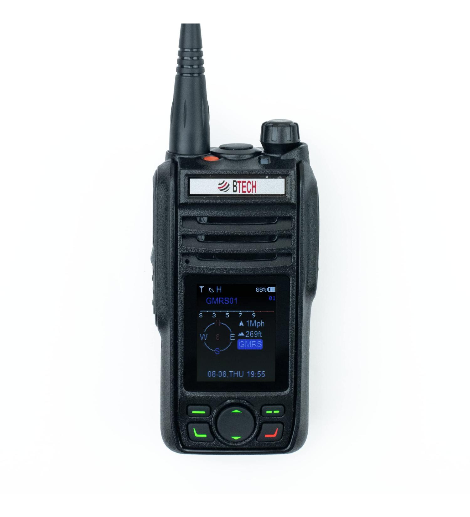 BTECH GMRS-PRO Waterproof Two-Way Radio with Bluetooth, GPS & GMRS Repeater Capabilities - Dual Band Receiver for Long Range Communication - Buy Online on GoSupps.com