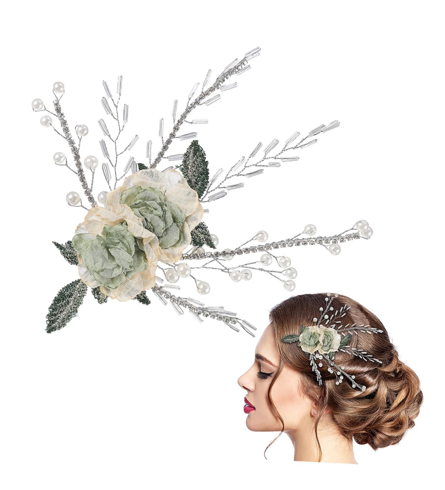 minkissy Hair Clips Hair Barrettes Hair Jewelry Bride Hair Accessory Bride Headpiece Bride Accessories Headpiece for Bride Hair Accessories Wedding Rhinestones Bridesmaid Manual Issue Card - Buy Online on GoSupps.com