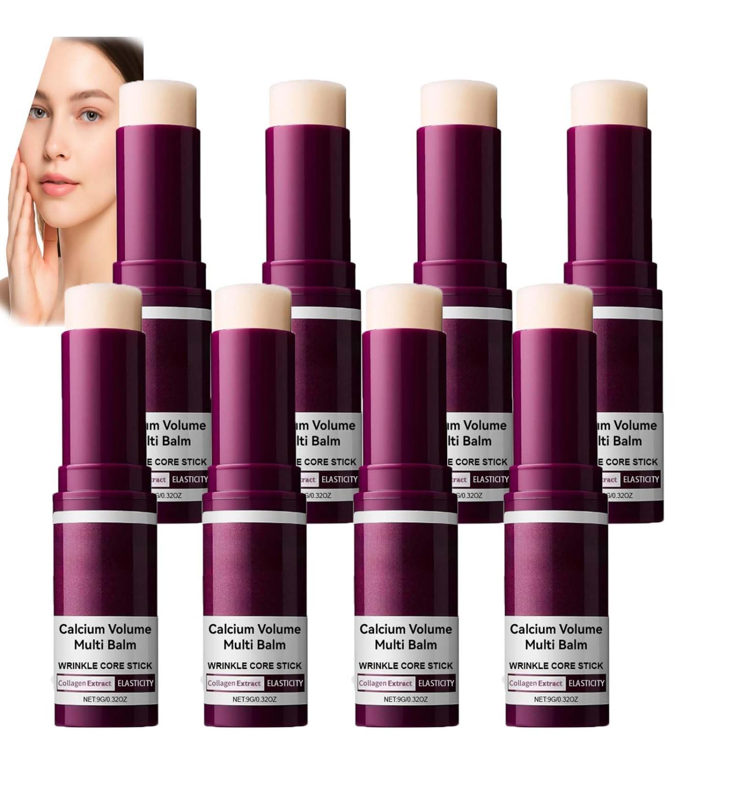 XINRAN Calcium Volume Multi Balm antiwrinkle collagen balm for firming lips eyes face neck moisturizer wrinkle core stick for all skin types 8 pieces - Buy Online on GoSupps.com