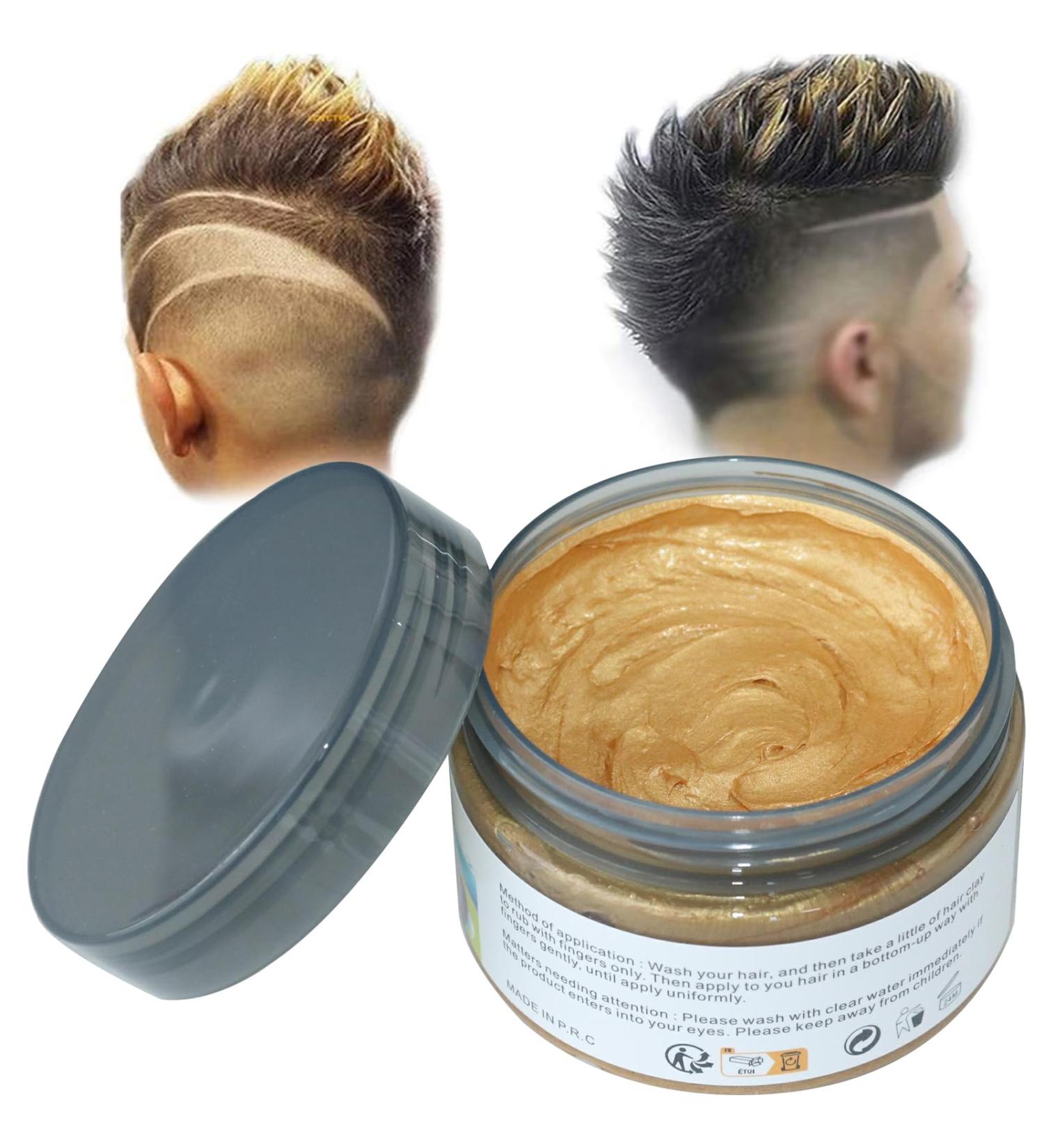 Hair Color Wax - Natural Matte Gold Hairstyle for Party Cosplay & Halloween - International Shipping - Buy Online on GoSupps.com