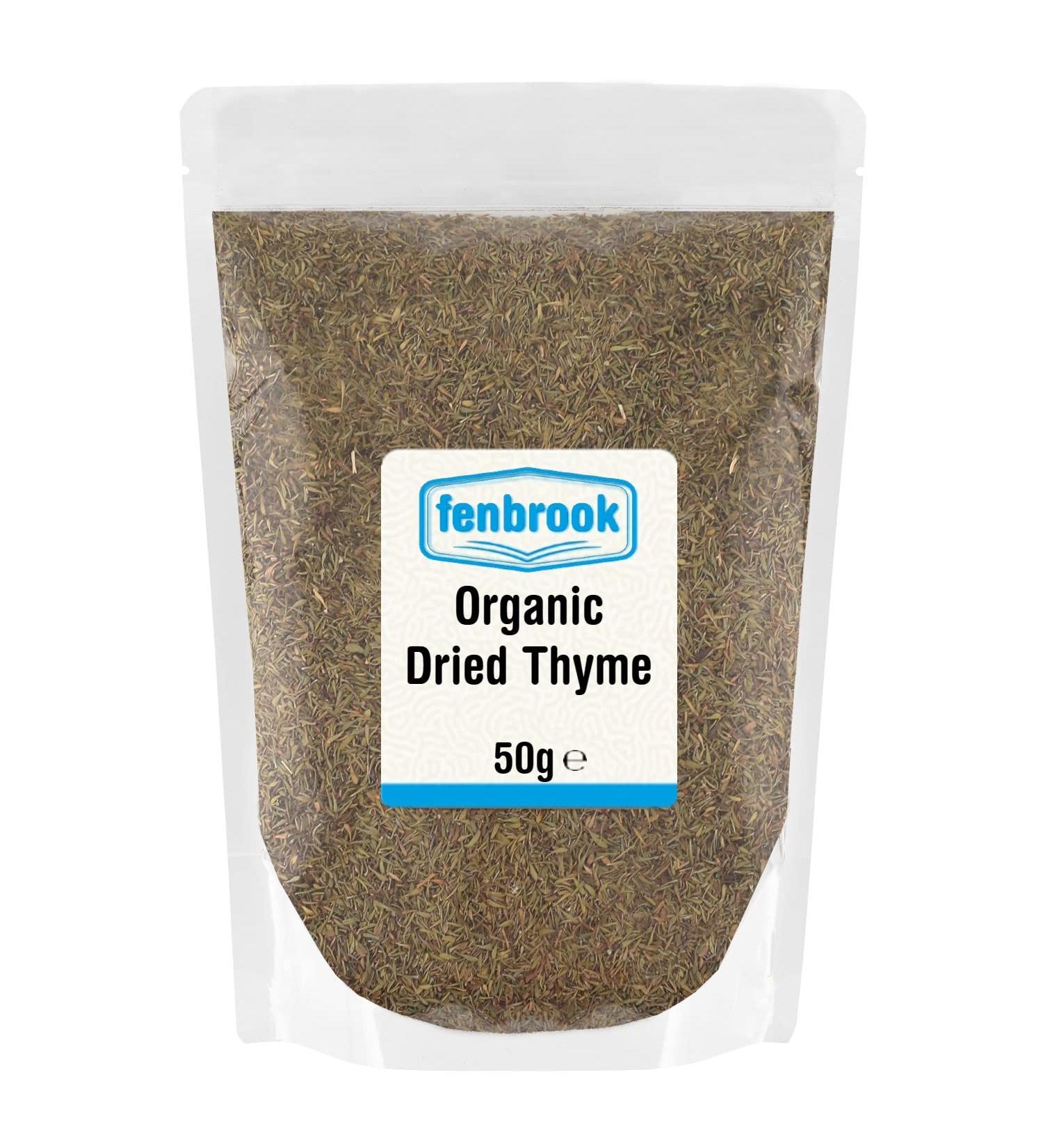 Certified Organic Dried Thyme 50g by Fenbrook Organic - Shop Now! - Buy Online on GoSupps.com