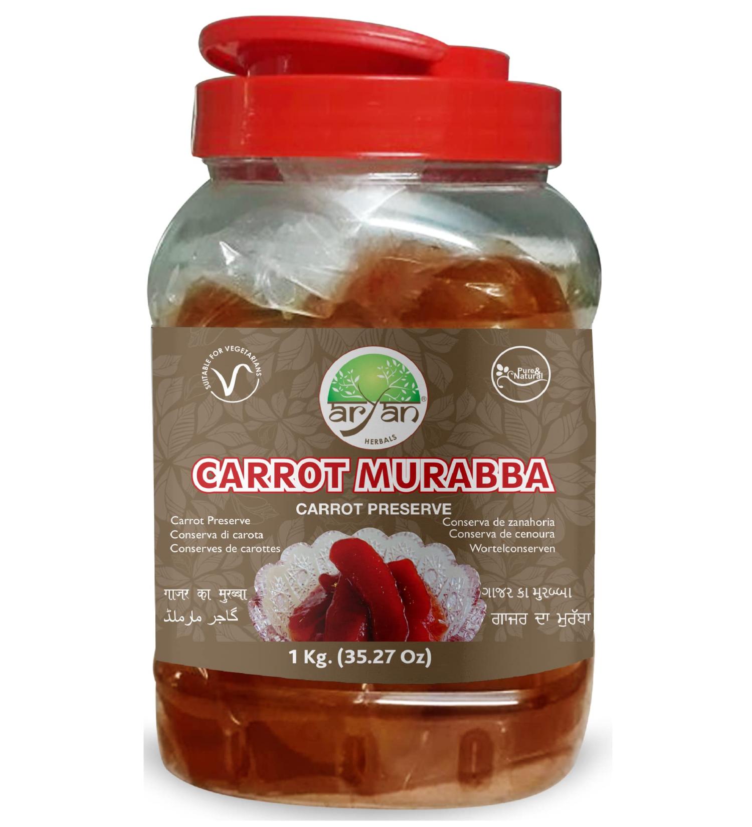 Aryan Herbals Carrot Murabba (Carrot Preserve) 1kg - Buy Online on GoSupps.com