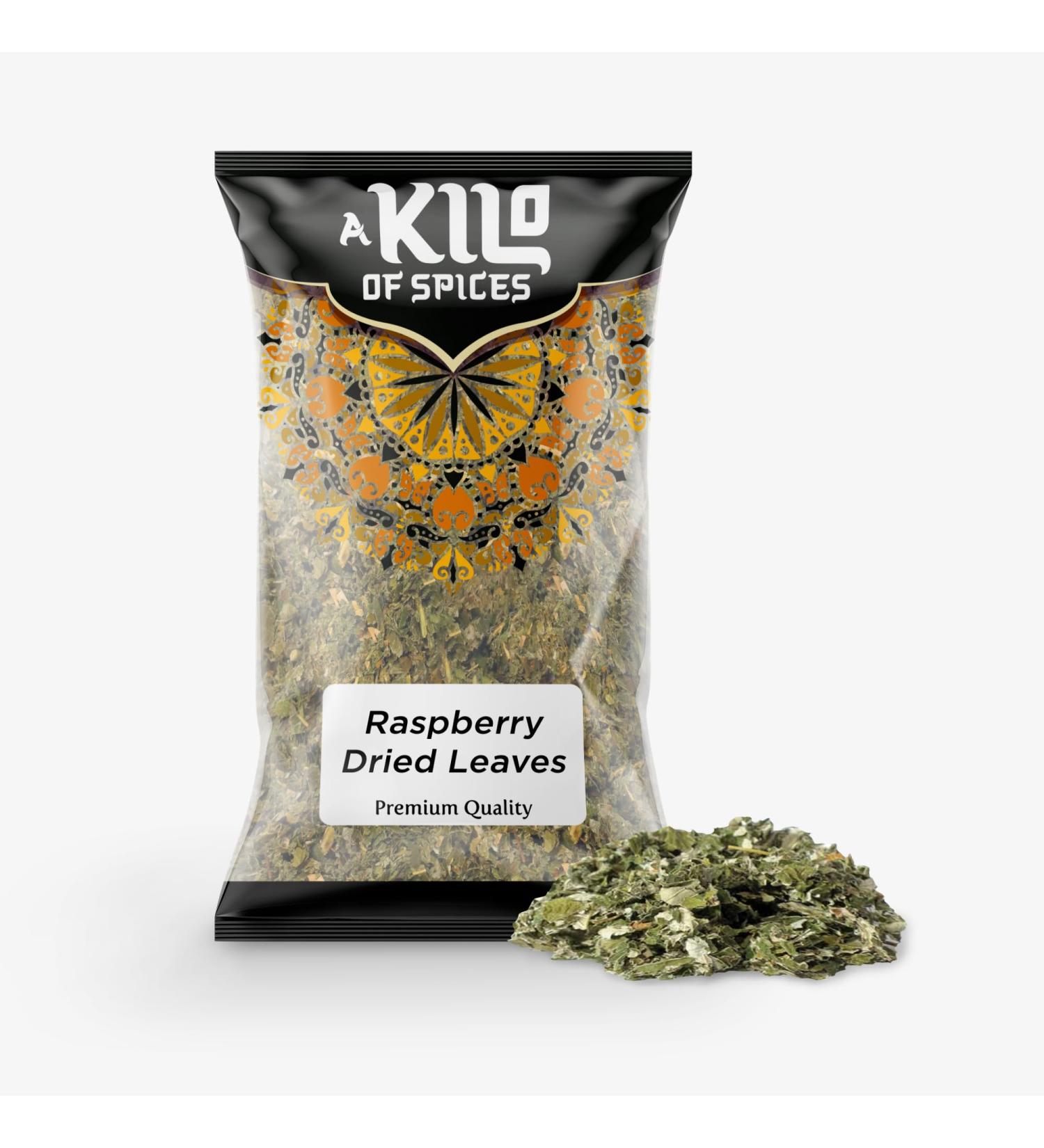 A Kilo Of Spices | Raspberry leaf tea | Gently Dried Raspberry Leaves | A Refreshing and Nourishing Experience | Vegan | GMO-Free |Natural Raspberry Leaf Tea - 200g
