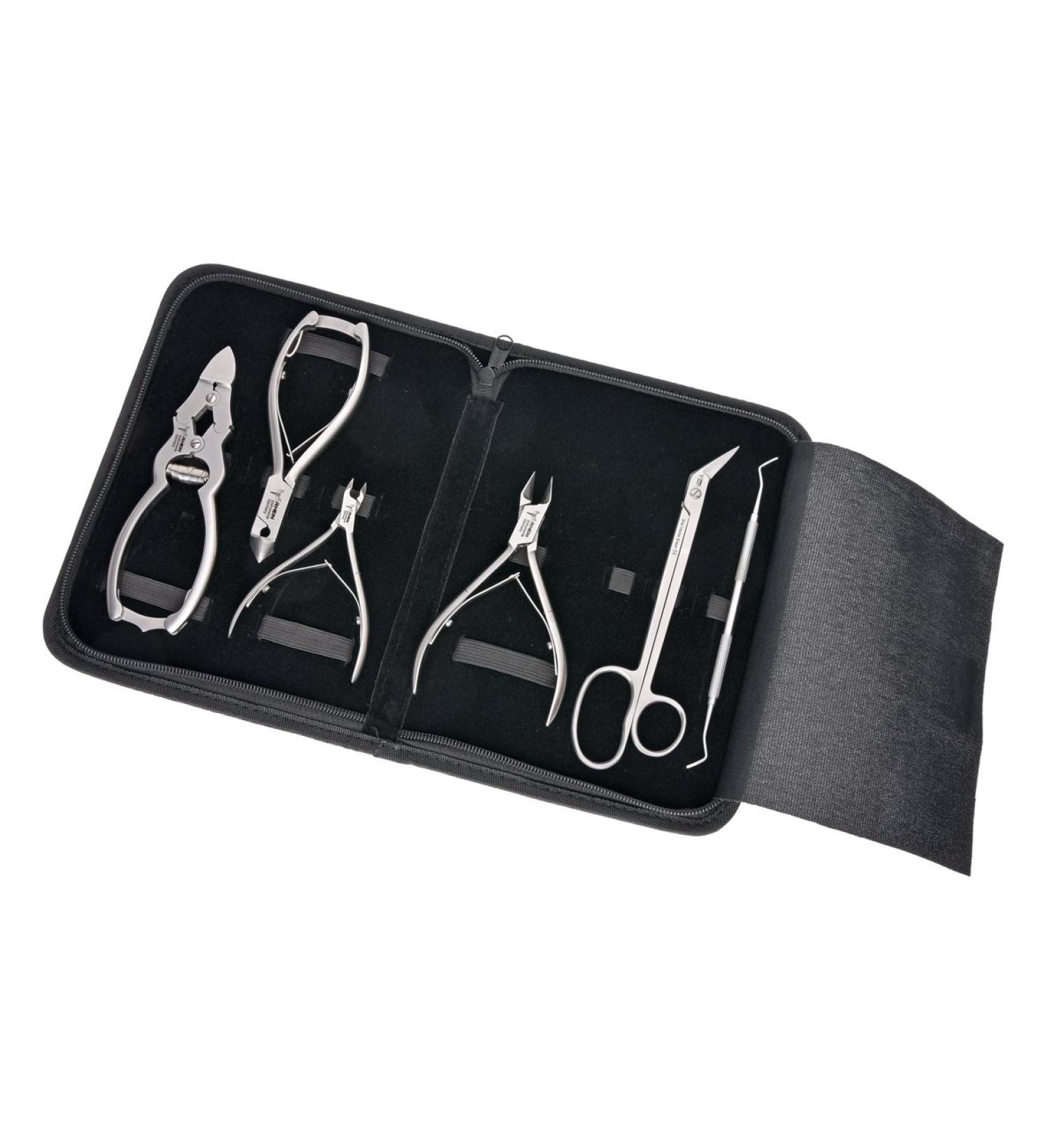 Premium Nail-Tong Podology Instruments Set | 6-Part Foot Care for Strong Nails | Includes Translation Tongs Corner Pliers Skin Pliers & More - Buy Online on GoSupps.com