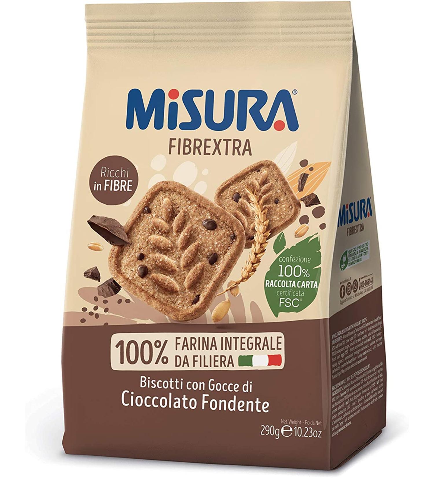 Misura FibraExtra Integrali Whole Grain Biscuits 290g (Pack of 3) - Buy Online on GoSupps.com