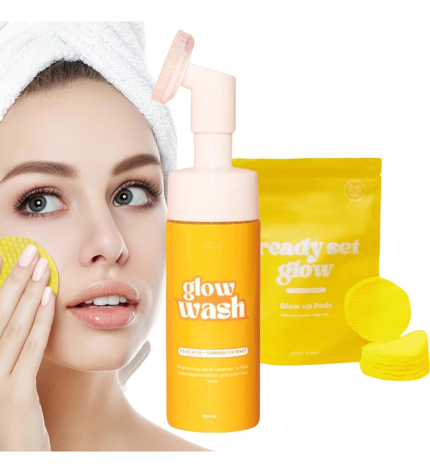 Turmeric facial cleanser 150ml turmeric foaming facial cleanser deep cleansing with brushes natural turmeric foaming cleanser for all skin types - Buy Online on GoSupps.com