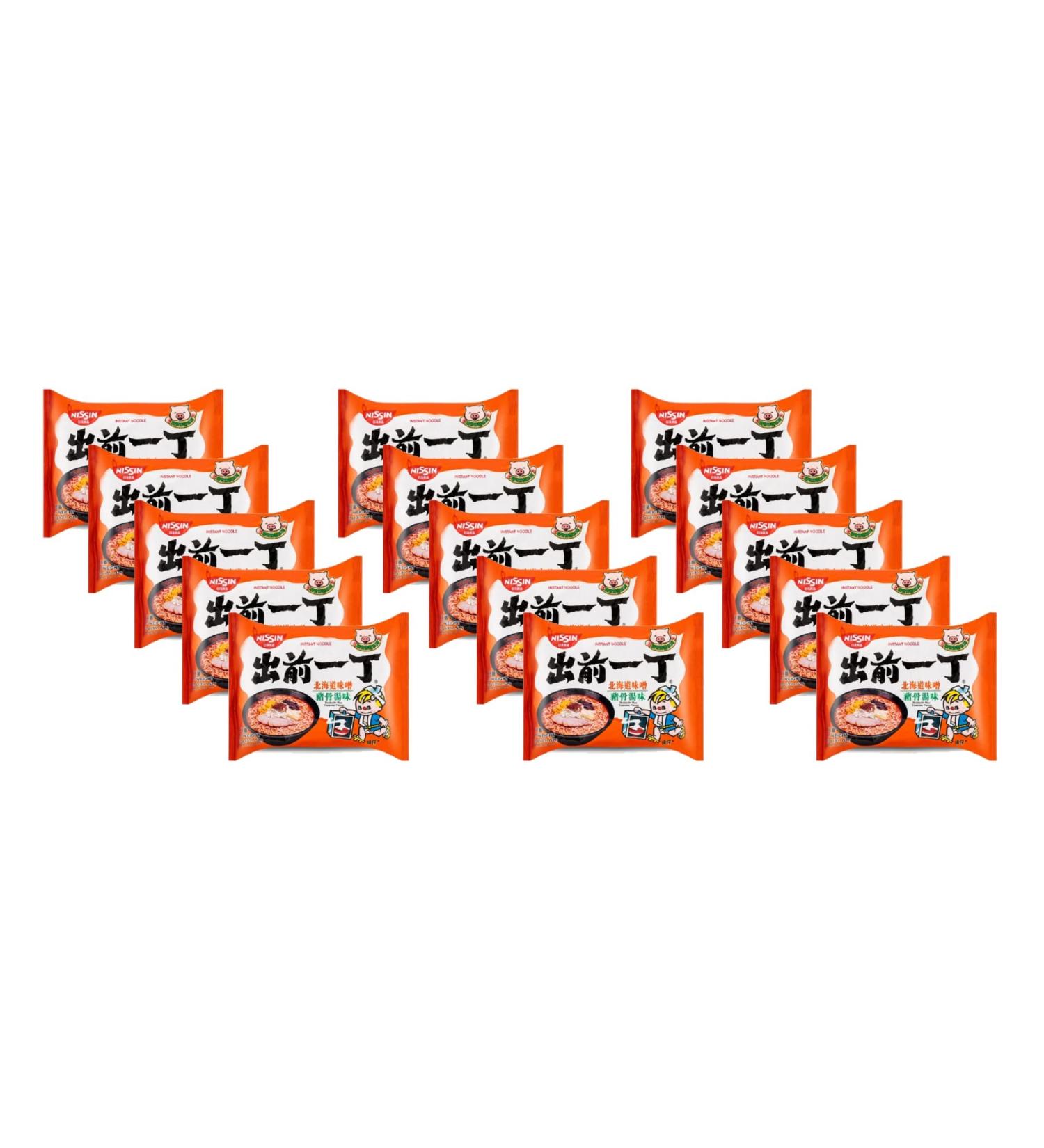Nissin Hokkaido Miso Tonkotsu Flavour Demae Ramen Instant Noodle 100g (Pack of 15) by CNMART - Buy Online on GoSupps.com