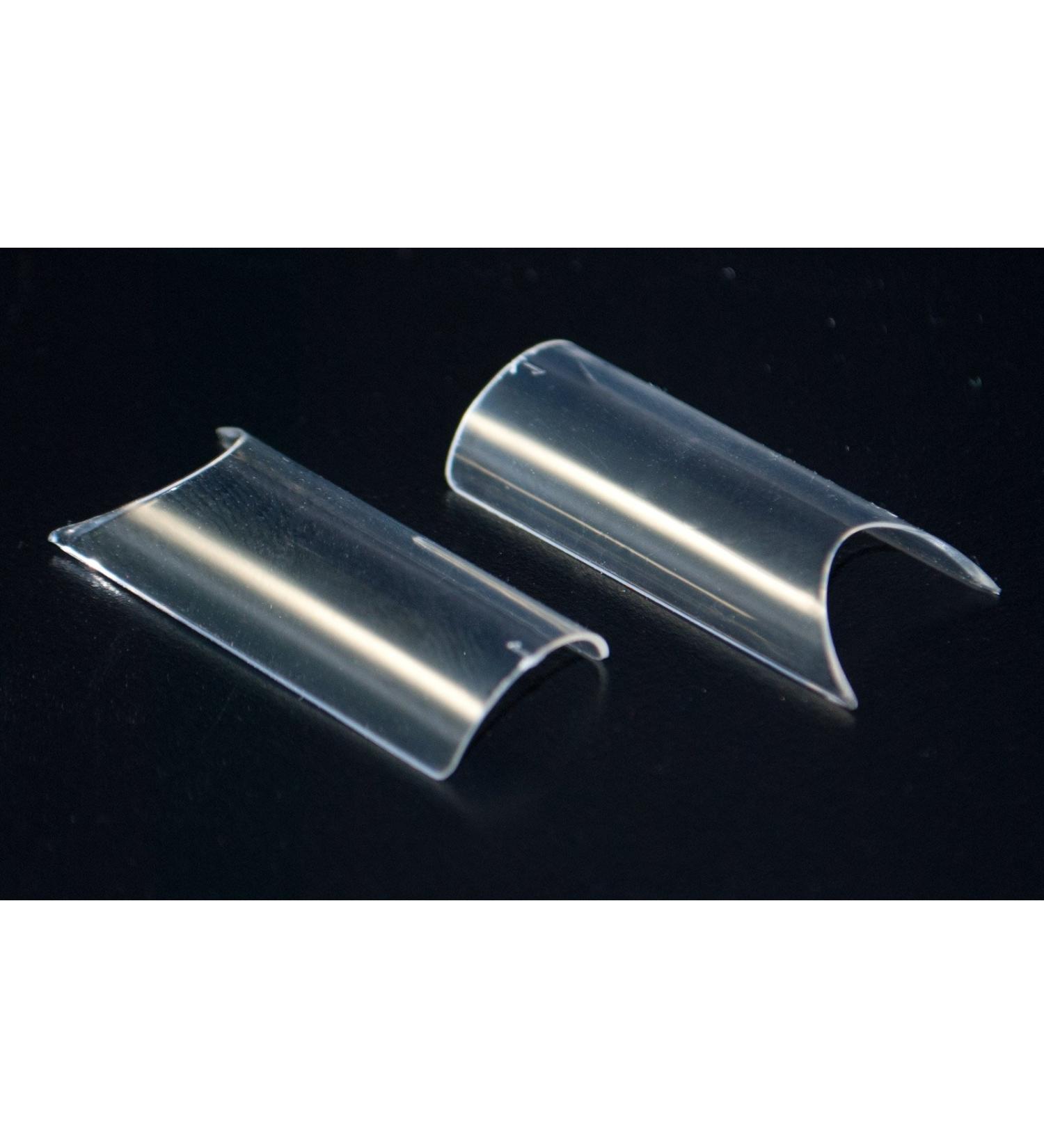 500 Tunnel Tips Clear Transparent Flexible in Bag Nail Design
