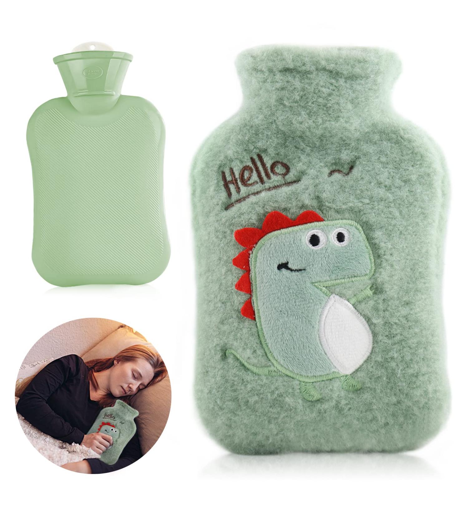 Heat Bottle for Children - Dinosaur Hot Water Bottle with Washable Cover | Perfect Christmas & Winter Gift for Warmth - Buy Online on GoSupps.com