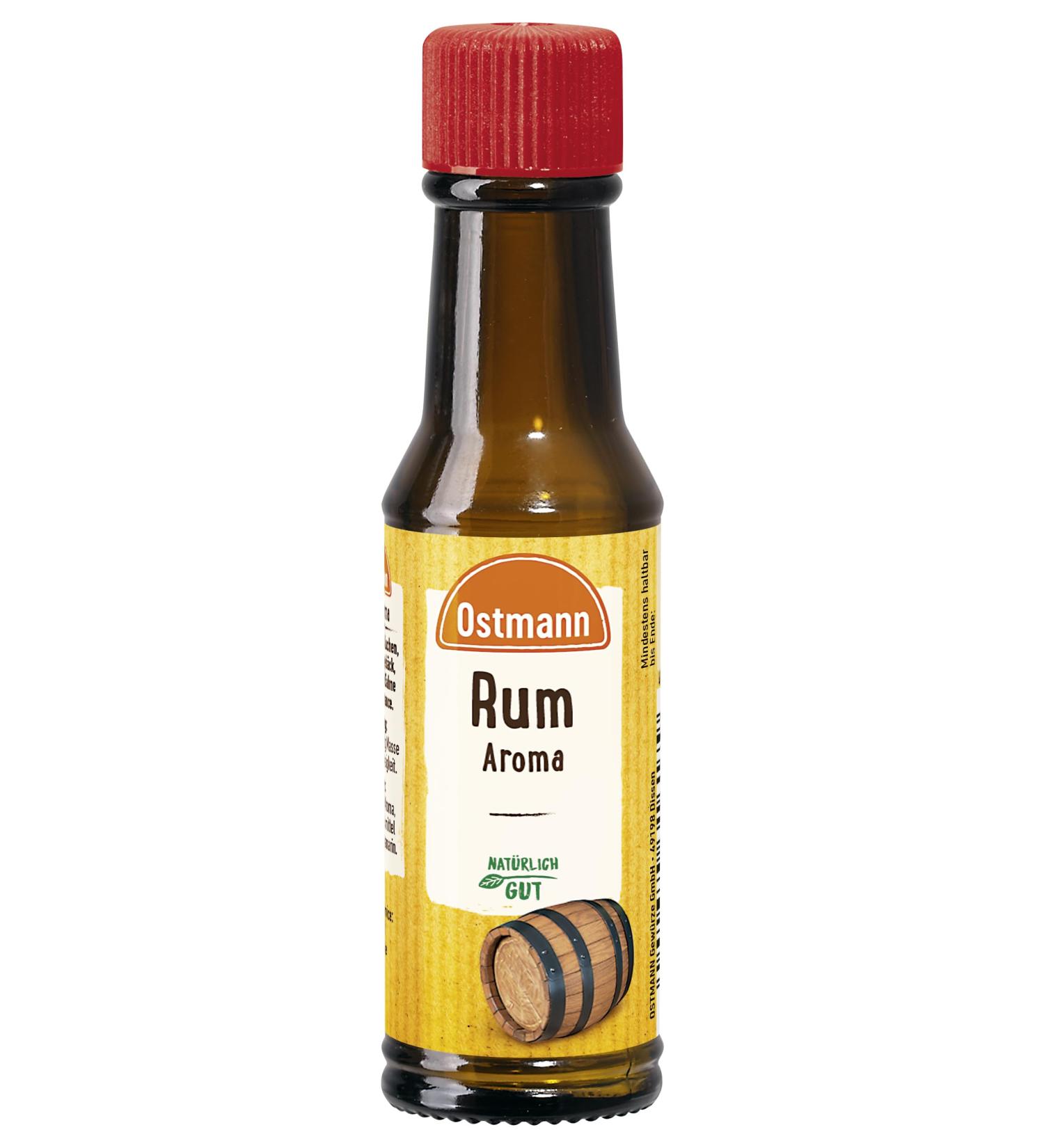 Ostmann spices - rum aroma aroma drops for baking liquid back aroma for desserts cake & Christmas cookies recoverable vials vegan 6 x 20 ml rum 20 ml (6 Pack)