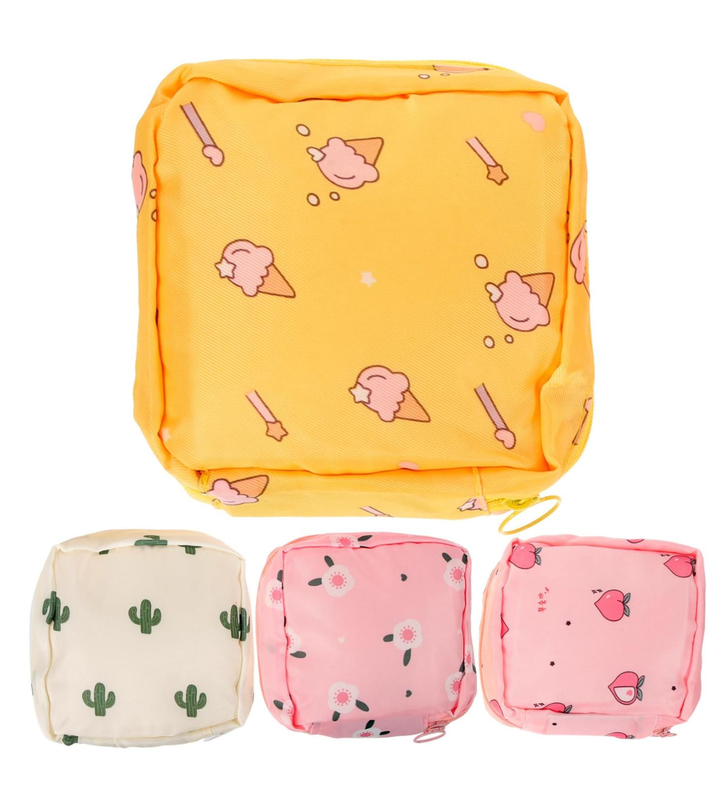 Gleavi 4-Piece Ice Cream Pocket: Menstrual Tape & Breastfeeding Organizer | Portable Washable Tampon Bag - Buy Online on GoSupps.com