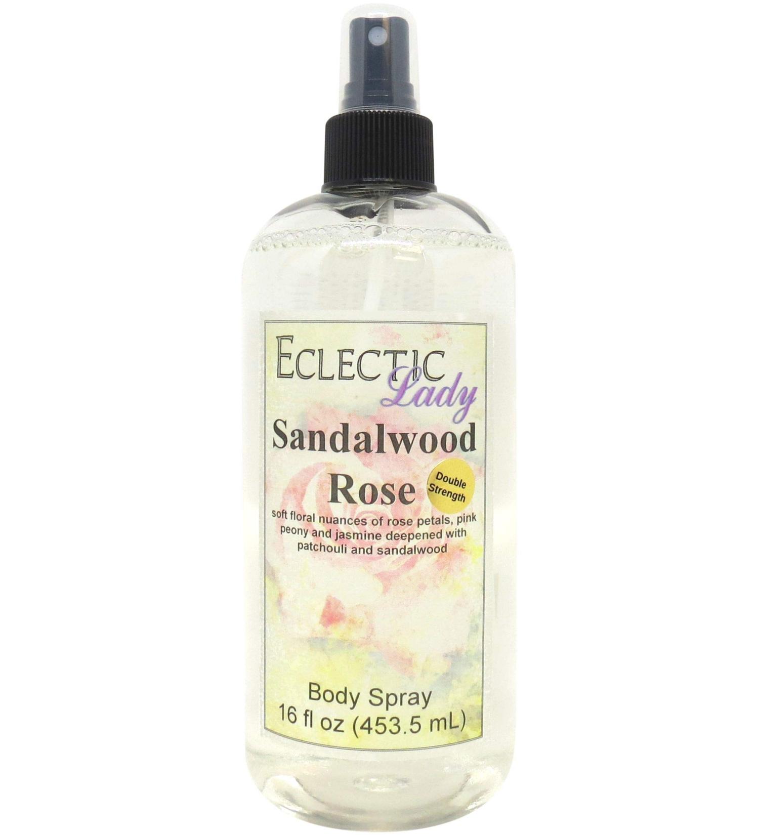 Sandalwood Rose Body Spray (Double Strength) 16 ounces Body Mist for Women with Clean Light & Gentle Fragrance Long Lasting Perfume with Comforting Scent for Men & Women Cologne with Soft Subtle 16 Fluid Ounces (Double Strength) - Buy Online on GoSupps.com