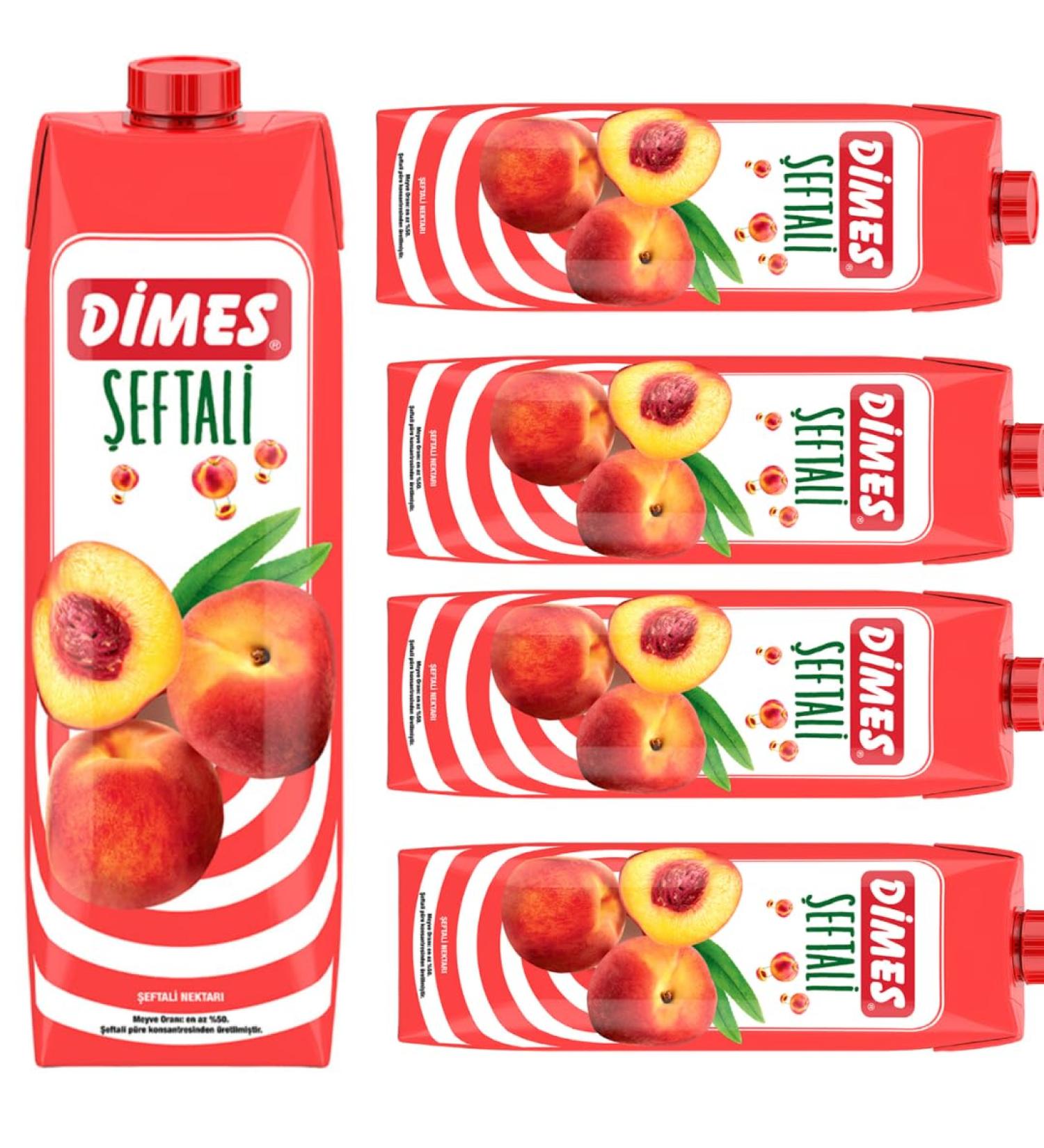  Pufai Dimes Peach Juice 1000ml (Pack of 5) - Buy Online on GoSupps.com