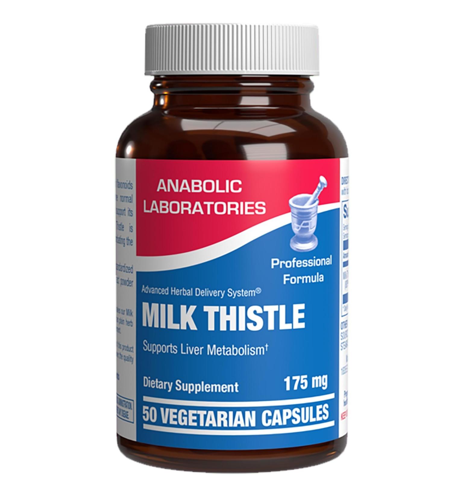 Silymarin Milk Thistle Extract Capsules - Clinical Milk Thistle Liver Supplements for Women & Men with Standardized 80% Silymarin for Liver Cleanse Detox Support - Vegan Made in The USA - 50 Servings - Buy Online on GoSupps.com