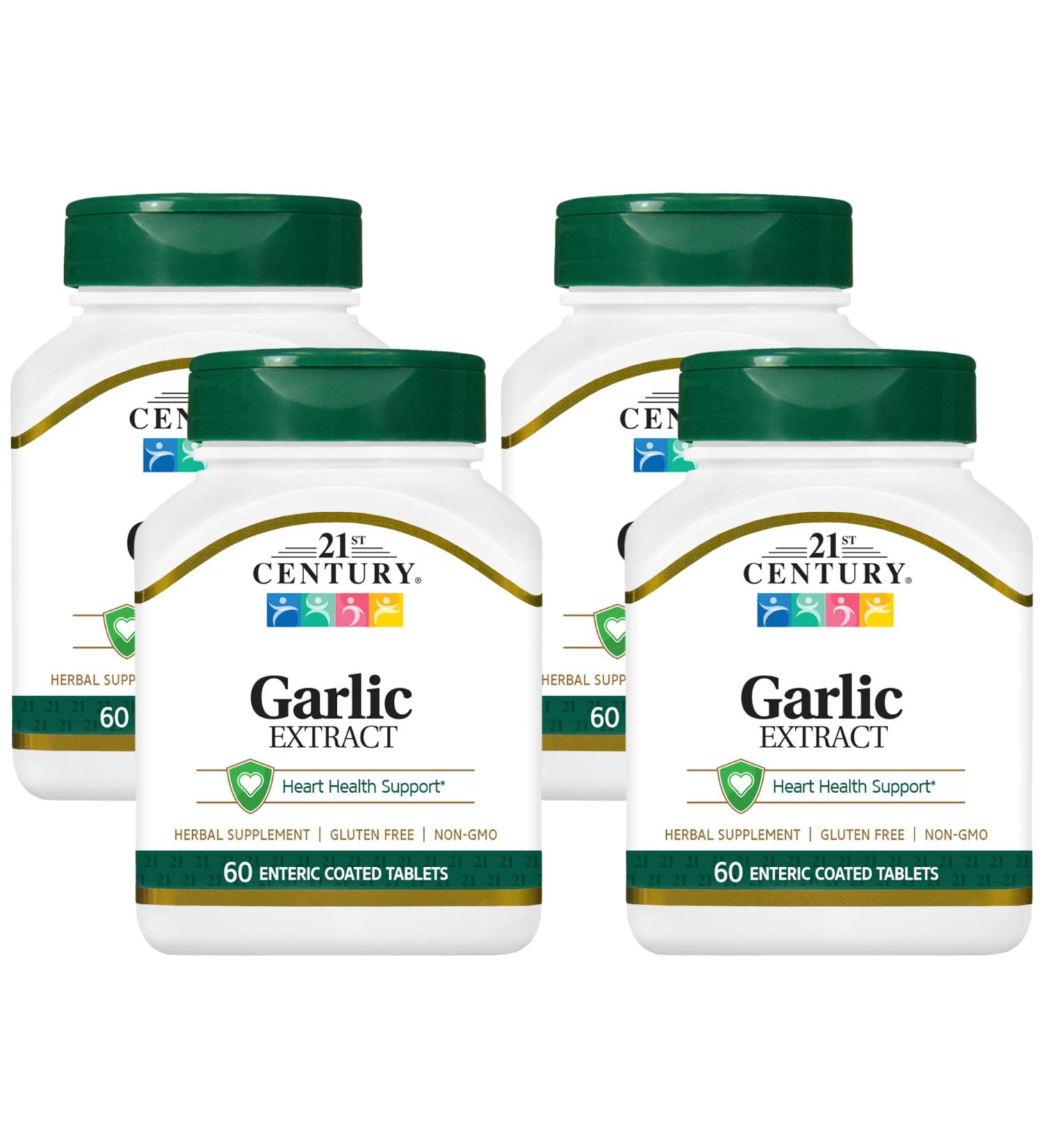 21st Century Garlic (odorless) Tablets 60 Count (21840) (Pack of 4) - Buy Online on GoSupps.com