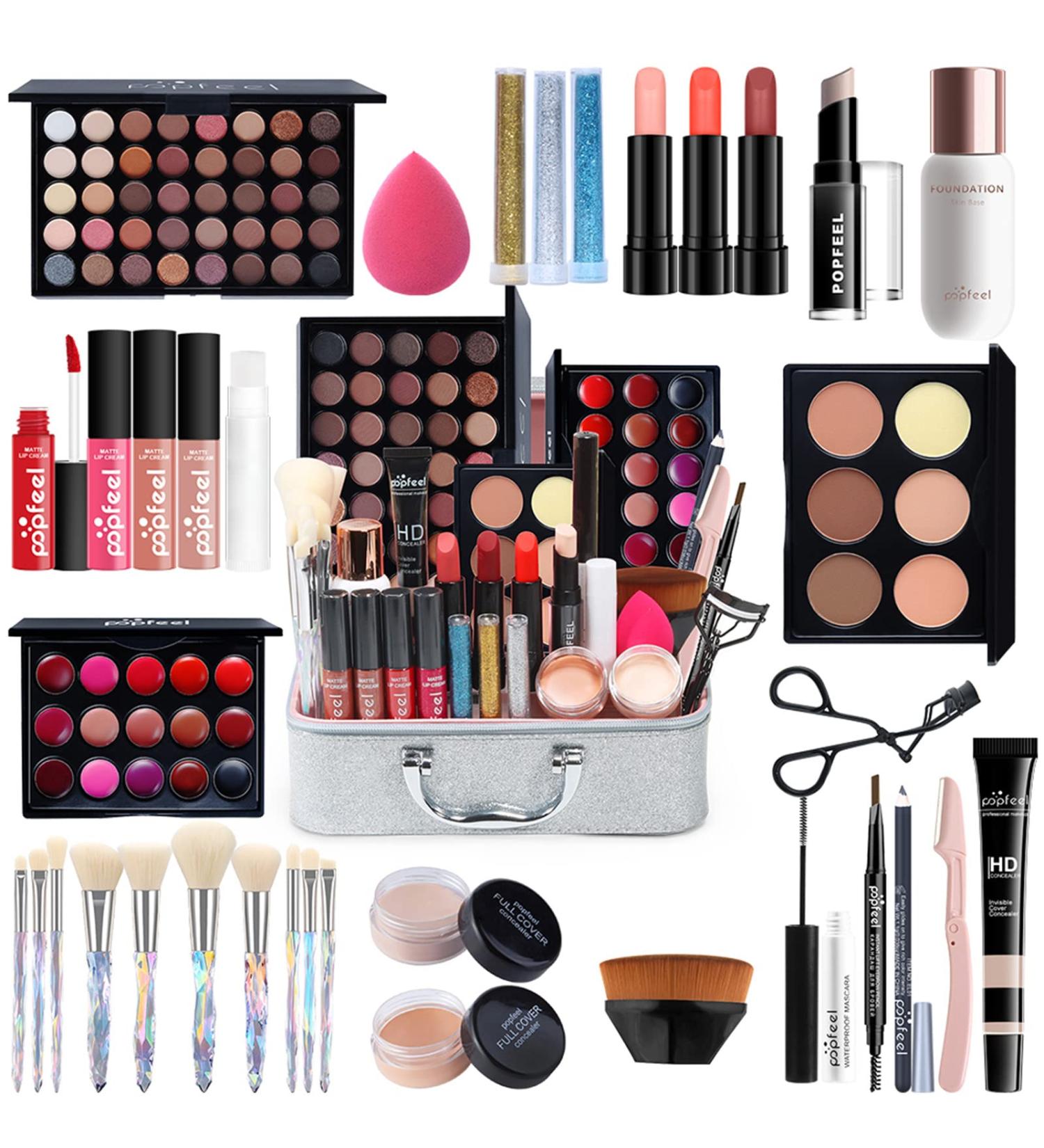 CHSEEO Make-up Gift Set | Complete Cosmetic Makeup Palettes & Case for Face Eyes & Lips - Shop Internationally! - Buy Online on GoSupps.com
