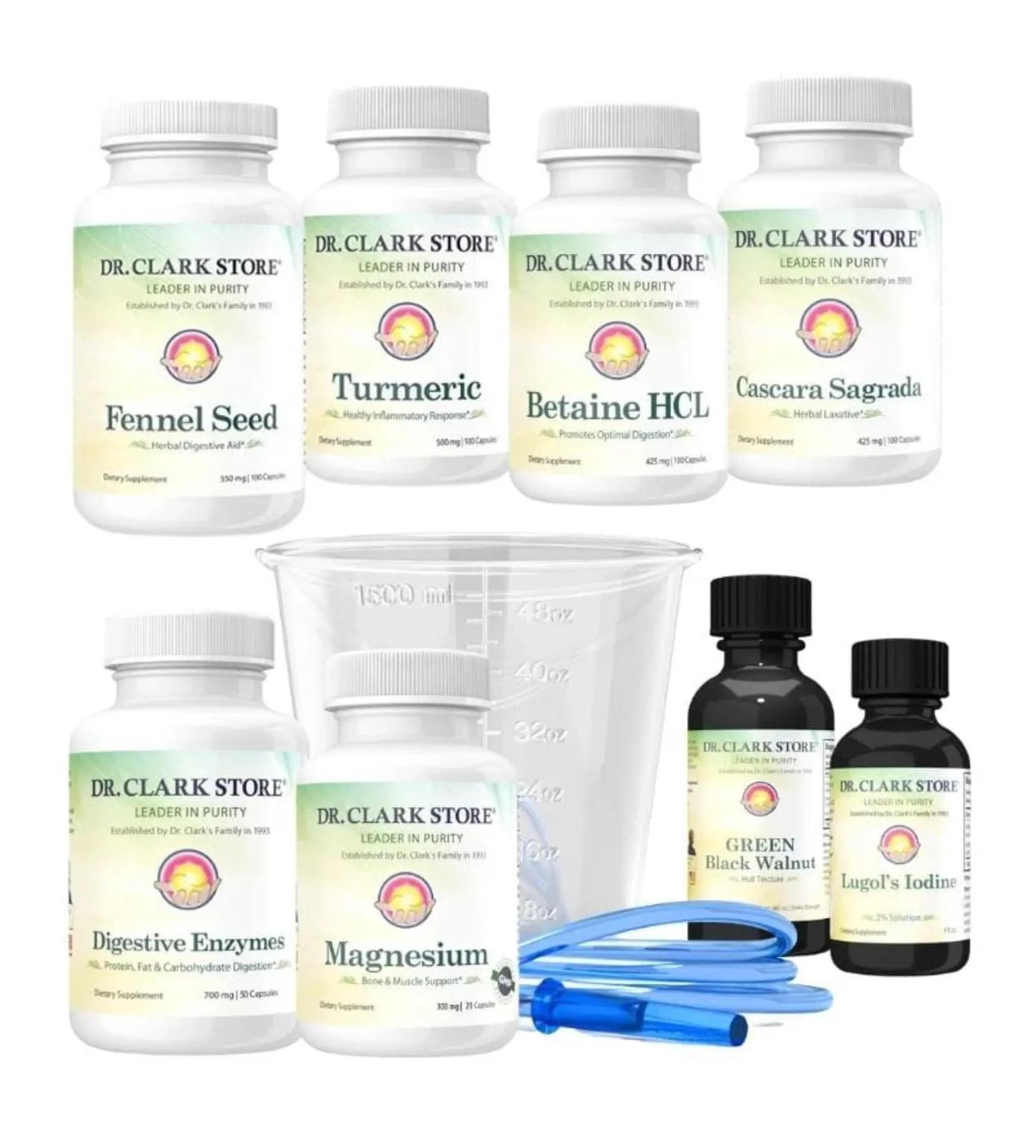 Dr Clark Store Digestive & Constipation Protocol Supports Gut Health, Digestion & Regularity - Buy Online on GoSupps.com