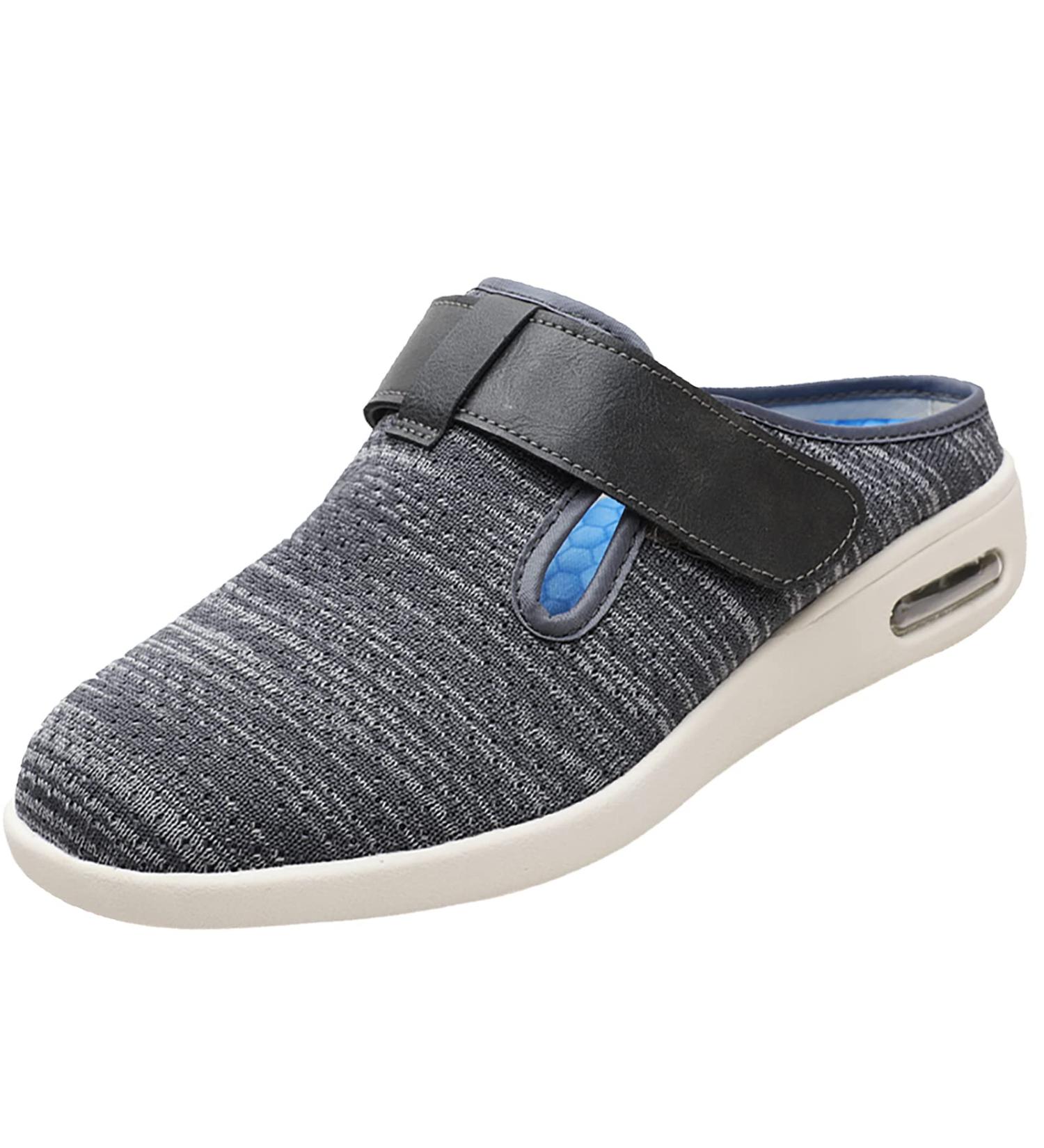 MAQUEL Women's Wide Width Diabetic Slippers - Non Slip & Cozy House Shoes (Dark Grey, Size 42) - Buy Online on GoSupps.com