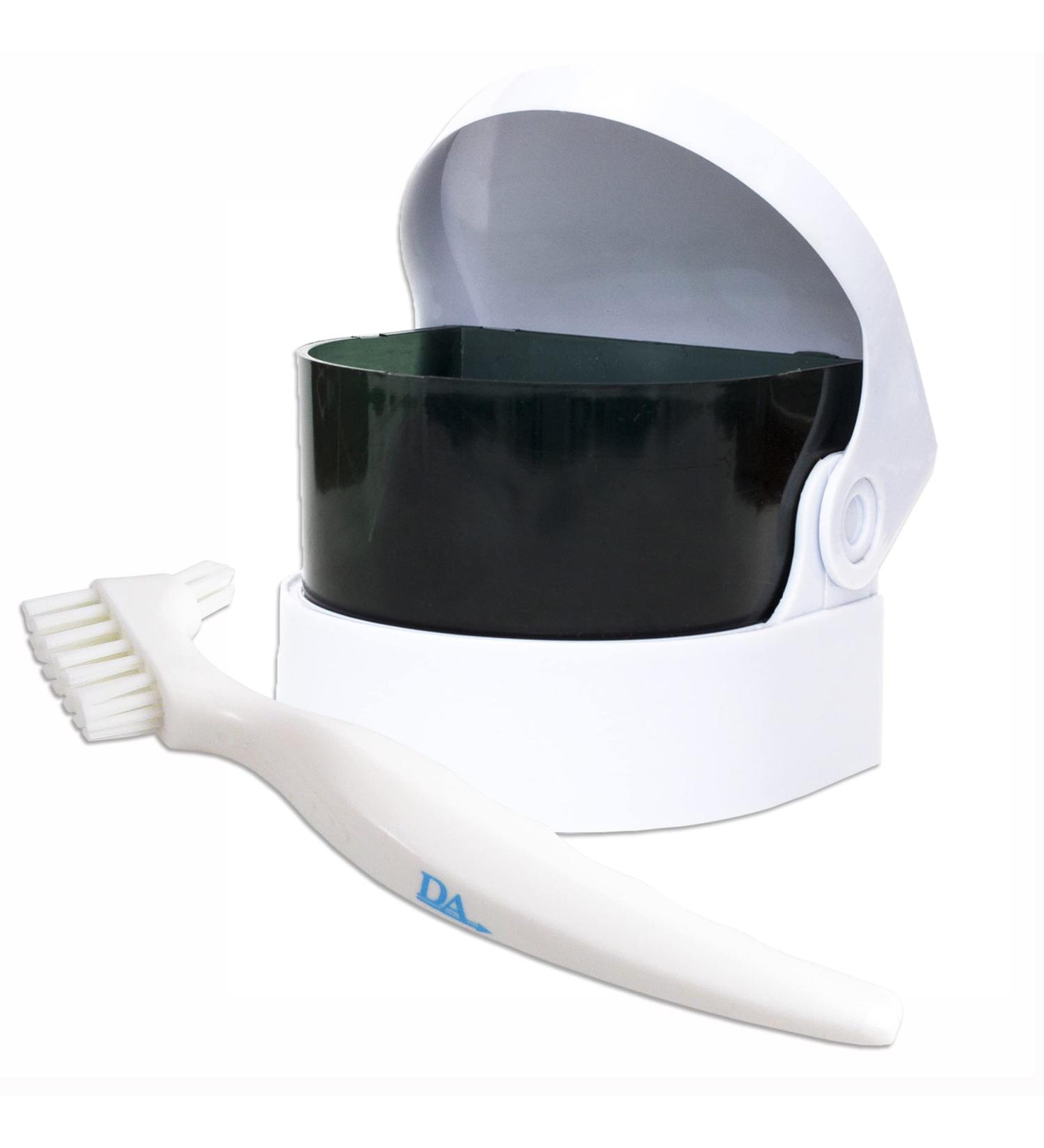 Sonic Cleaner & Brush Storage Container for Ortho Retainers, Dentures - White - Buy Online on GoSupps.com