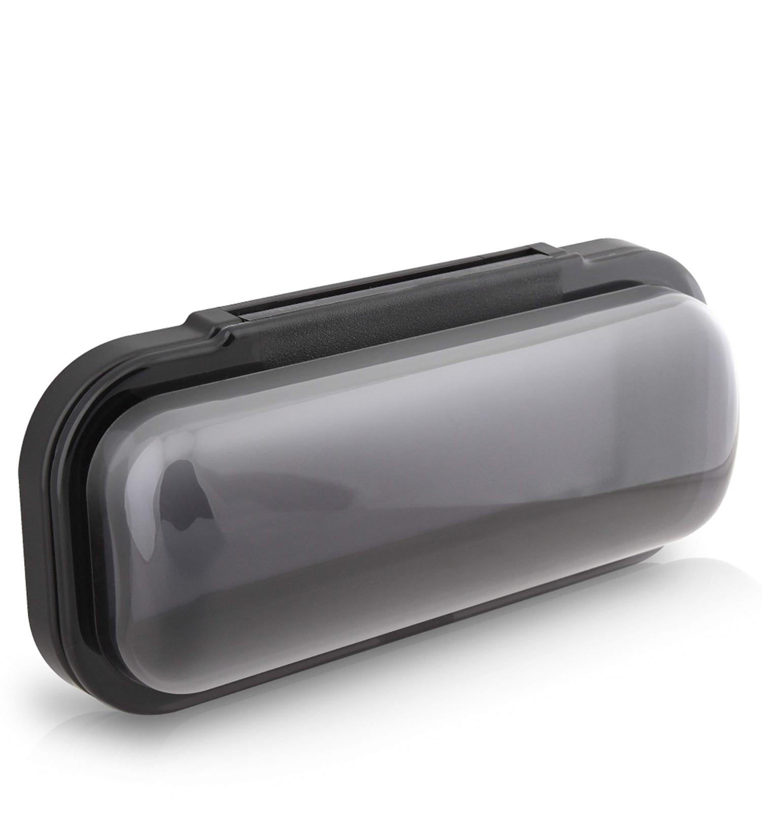 Pyle PLMRCB1 Water Resistant Marine Stereo Cover - Smoke Colored Boat Radio Protector Shield with Flip-up Door & Mounting Gasket - Buy Online on GoSupps.com