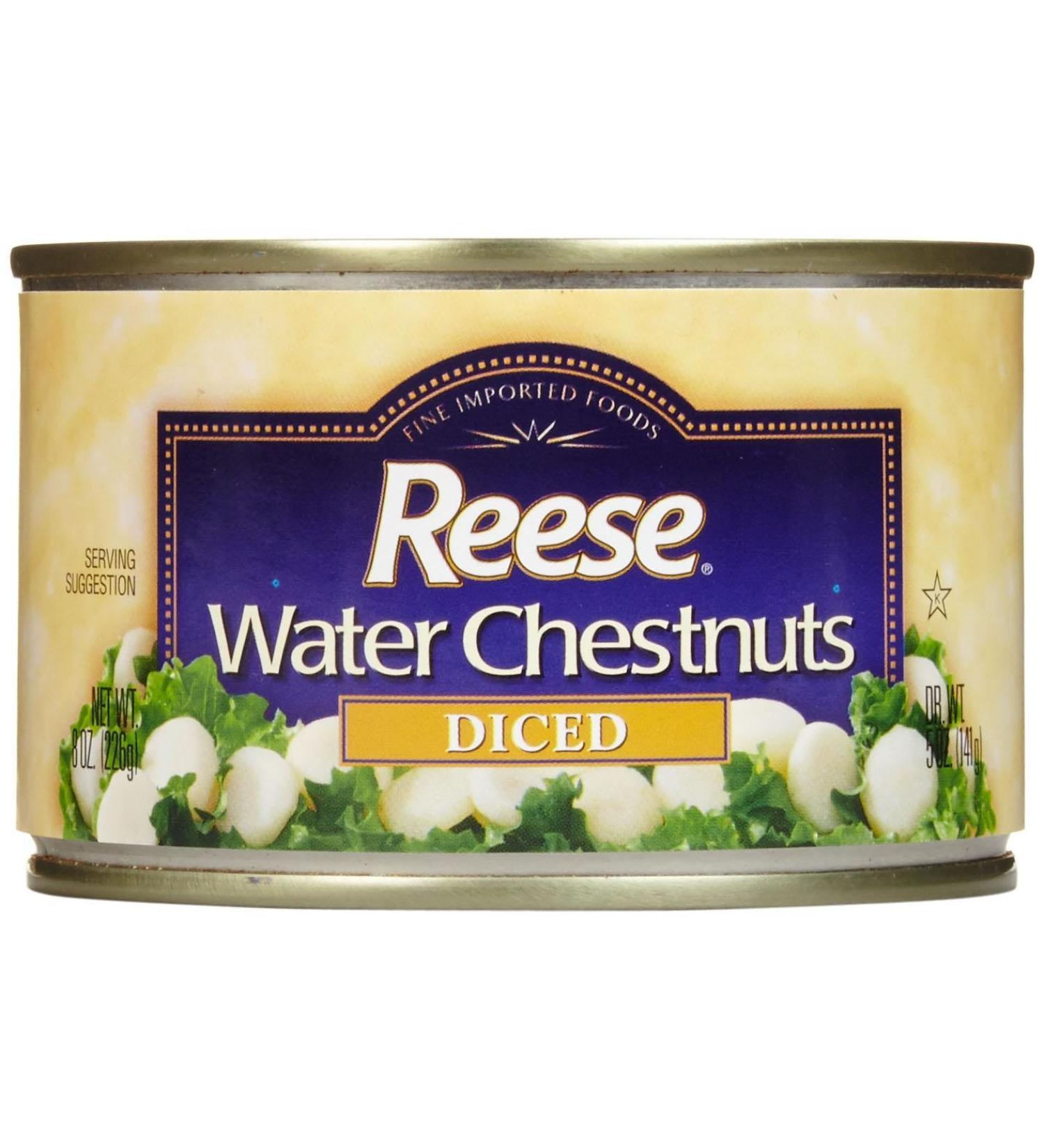 Reese Diced Water Chestnuts - 8 Ounces
