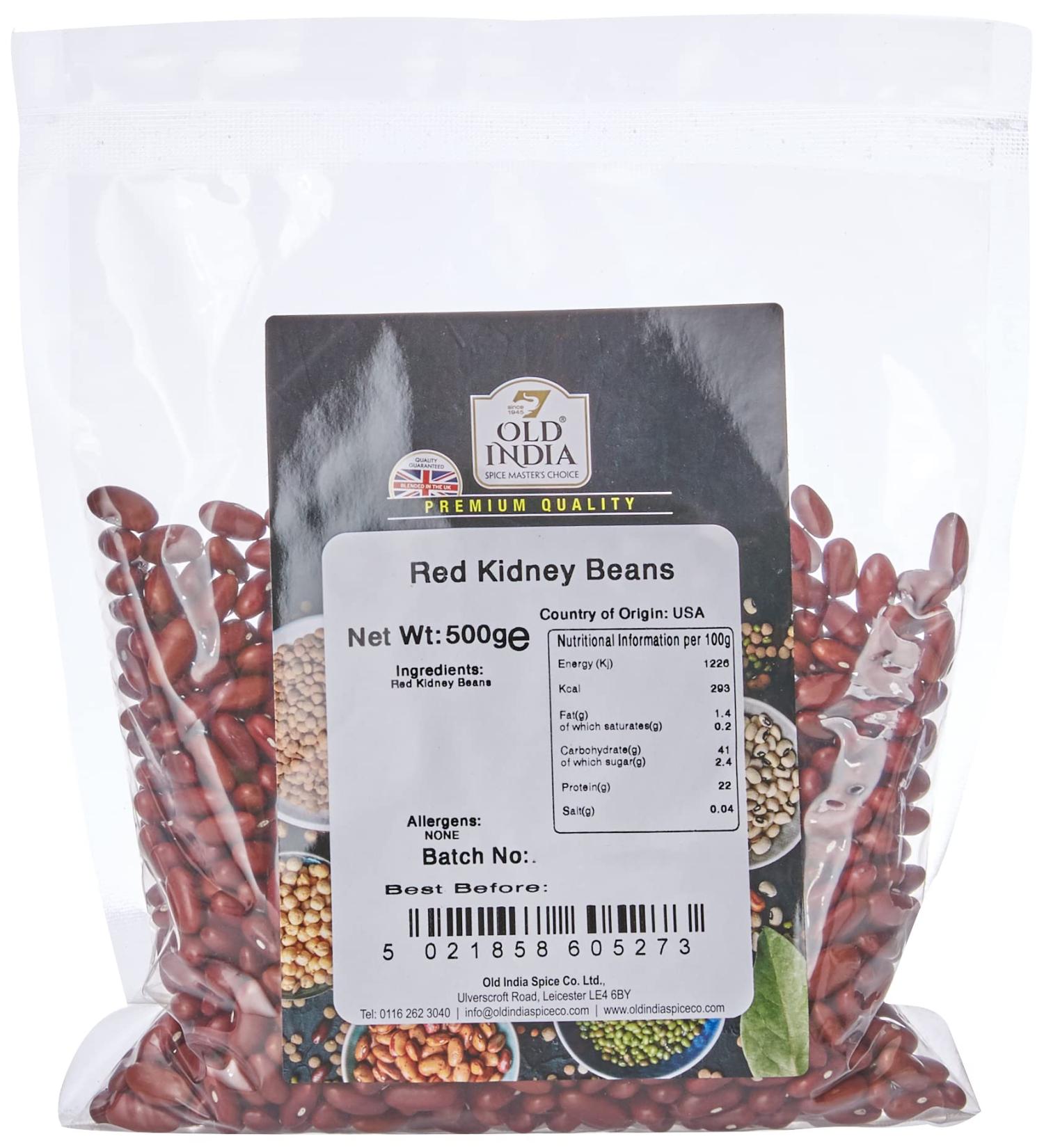 Old India Red Kidney Beans 500g - Premium Quality Beans for Your Recipes - Buy Online on GoSupps.com