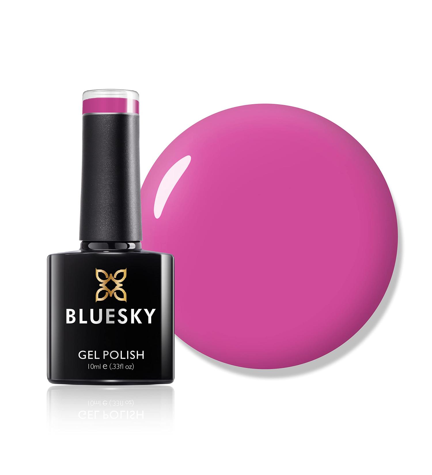 Bluesky Gel Nail Polish Hot Pop Pink 80519 Bright Hot Pink Pink Long Lasting Chip Resistant 10 ml (Requires Drying Under UV LED Lamp) Hot Pop Pink 10 ml (Pack of 1) - Buy Online on GoSupps.com