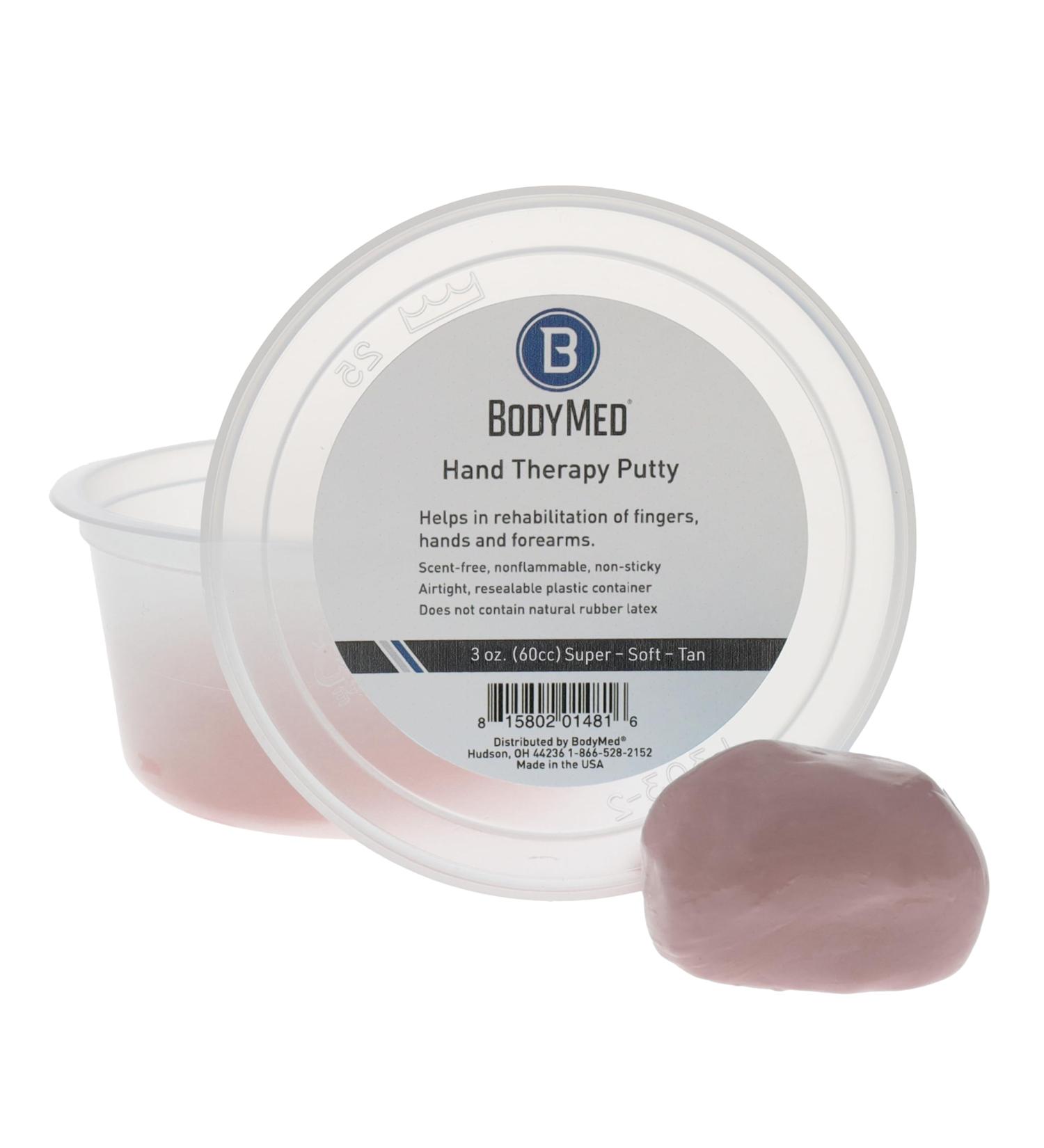 Body Sport Standard Hand Therapy Putty - Tan 3 Oz | Superior-Soft Strengthening Putty for Physical Rehabilitation & Recovery - Ships Internationally - Buy Online on GoSupps.com