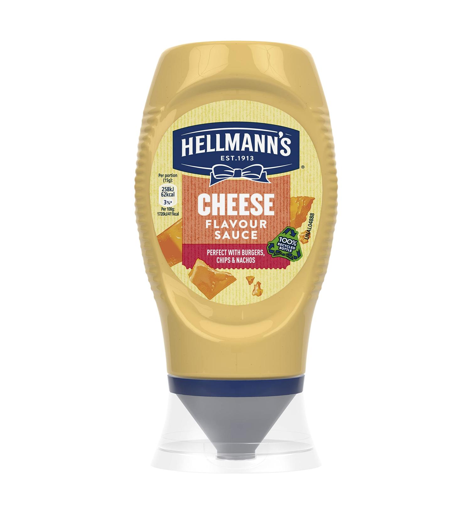 Hellmann's 100% Recyclable Cheese Flavor Condiment - Gluten Free Cheese Sauce - Vegetarian Friendly - 250ml - Buy Online on GoSupps.com