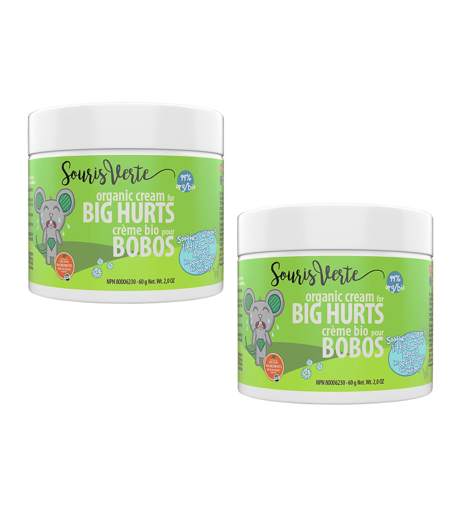 Souris Verte Organic Boo Boo Healing & Diaper Rash Cream Made in Canada Cloth Diaper Safe (2-pack) Pack of 2 - Buy Online on GoSupps.com