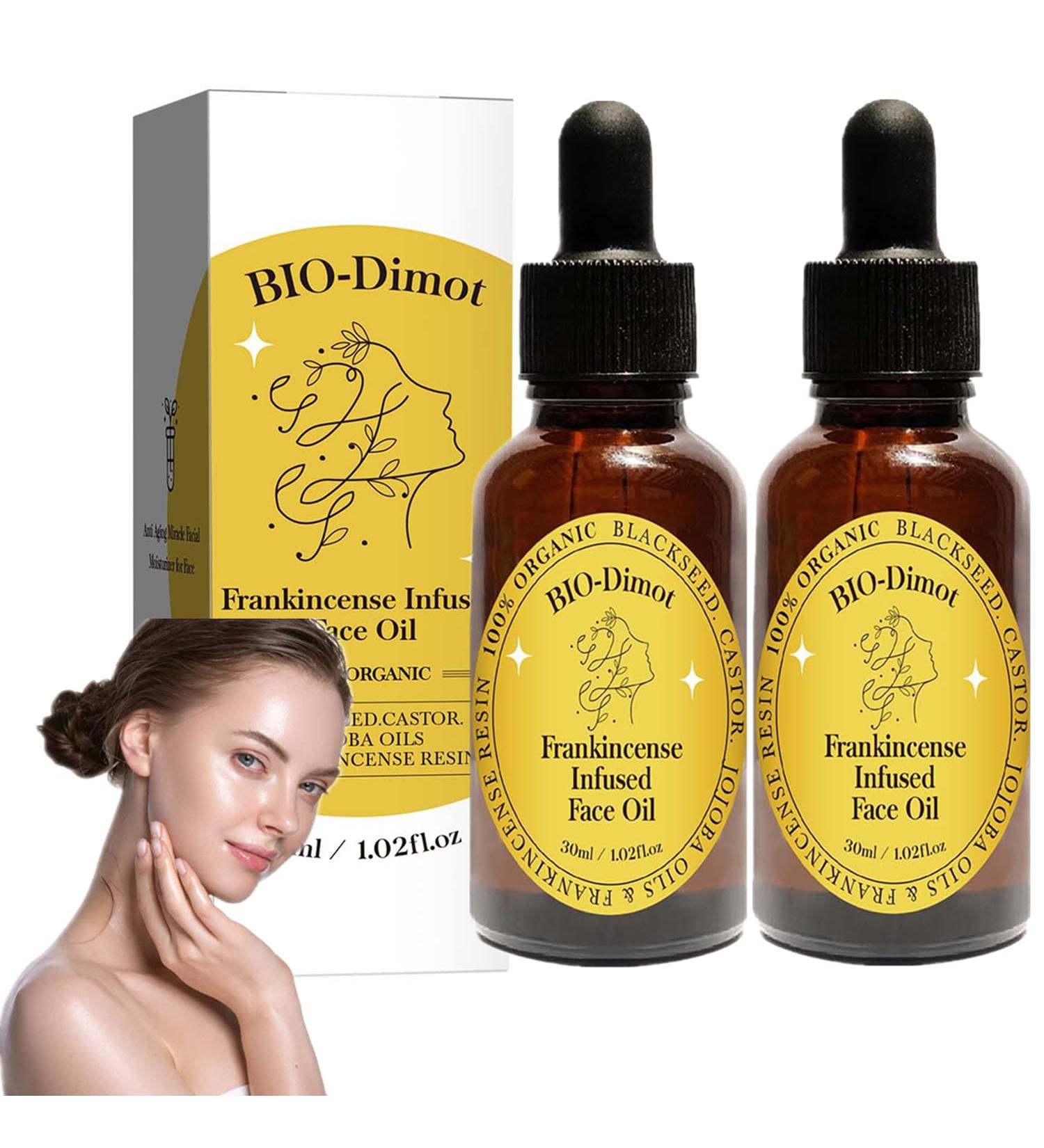 LOYOTICE 2PC Frankincense Resin Oil Infused Organic Black Seed Castor & Jojoba Oils for Face Anti-Aging Miracle Facial Moisturizer Anti-Wrinkles Natural Skincare Hydrates Skin(30ml) - Buy Online on GoSupps.com