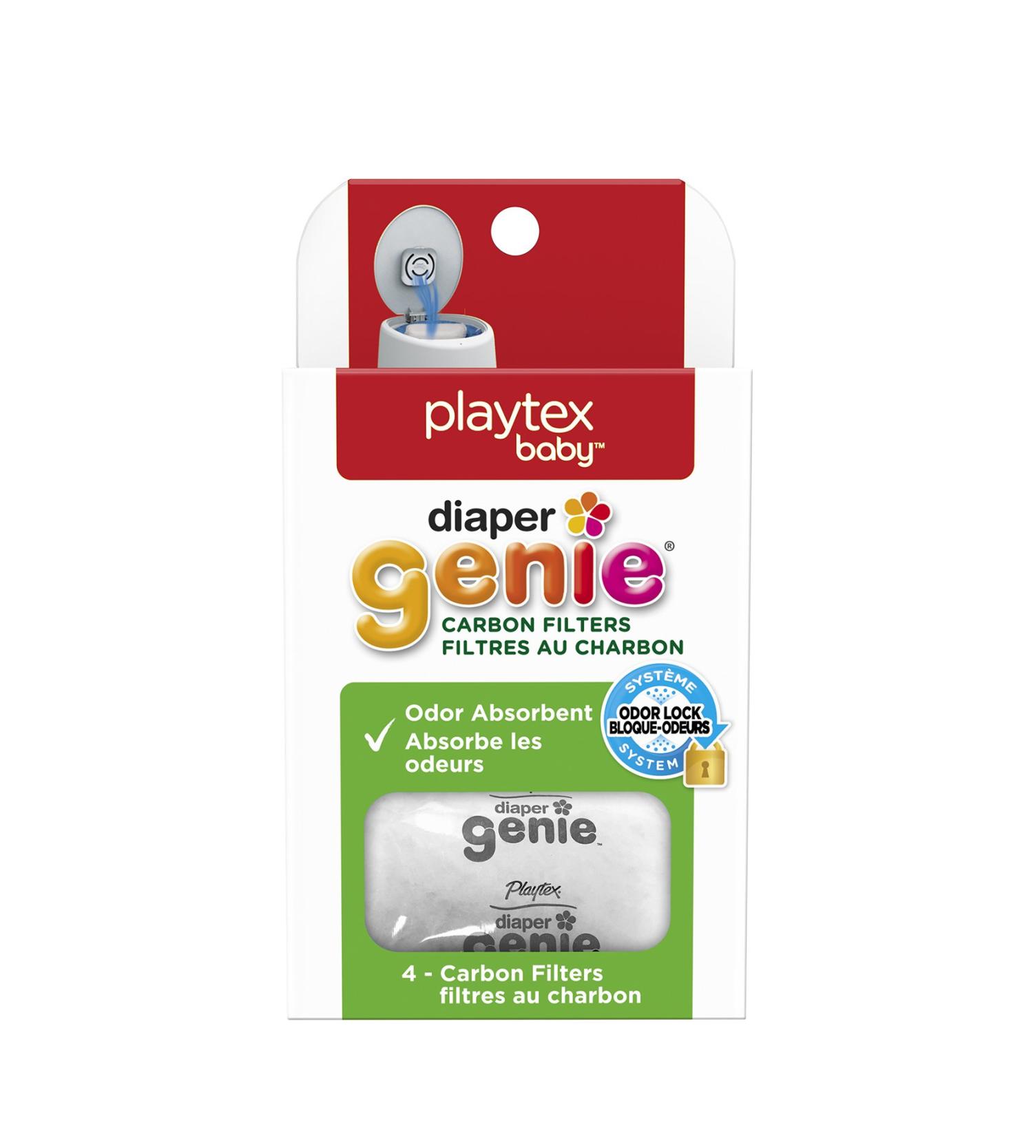 Diaper Genie Carbon Filter (4-Pack) - Odor Eliminator for Diaper Pails - Compatible with Diaper Genie Complete and Expressions Pail - Buy Online on GoSupps.com