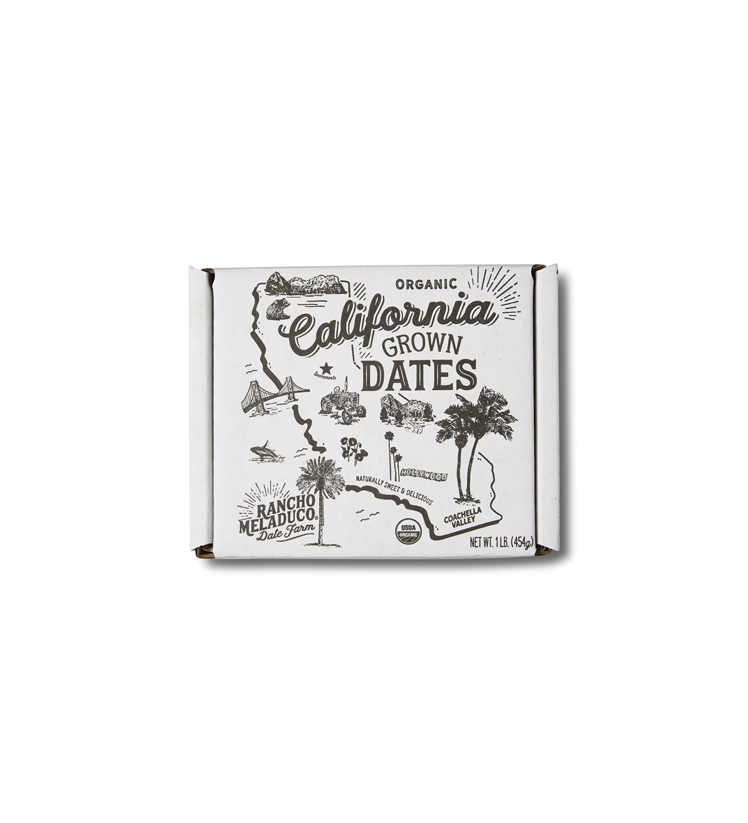 Organic Medjool Dates - Premium Quality 1 lb. Box | Rancho Meladuco - Buy Online on GoSupps.com